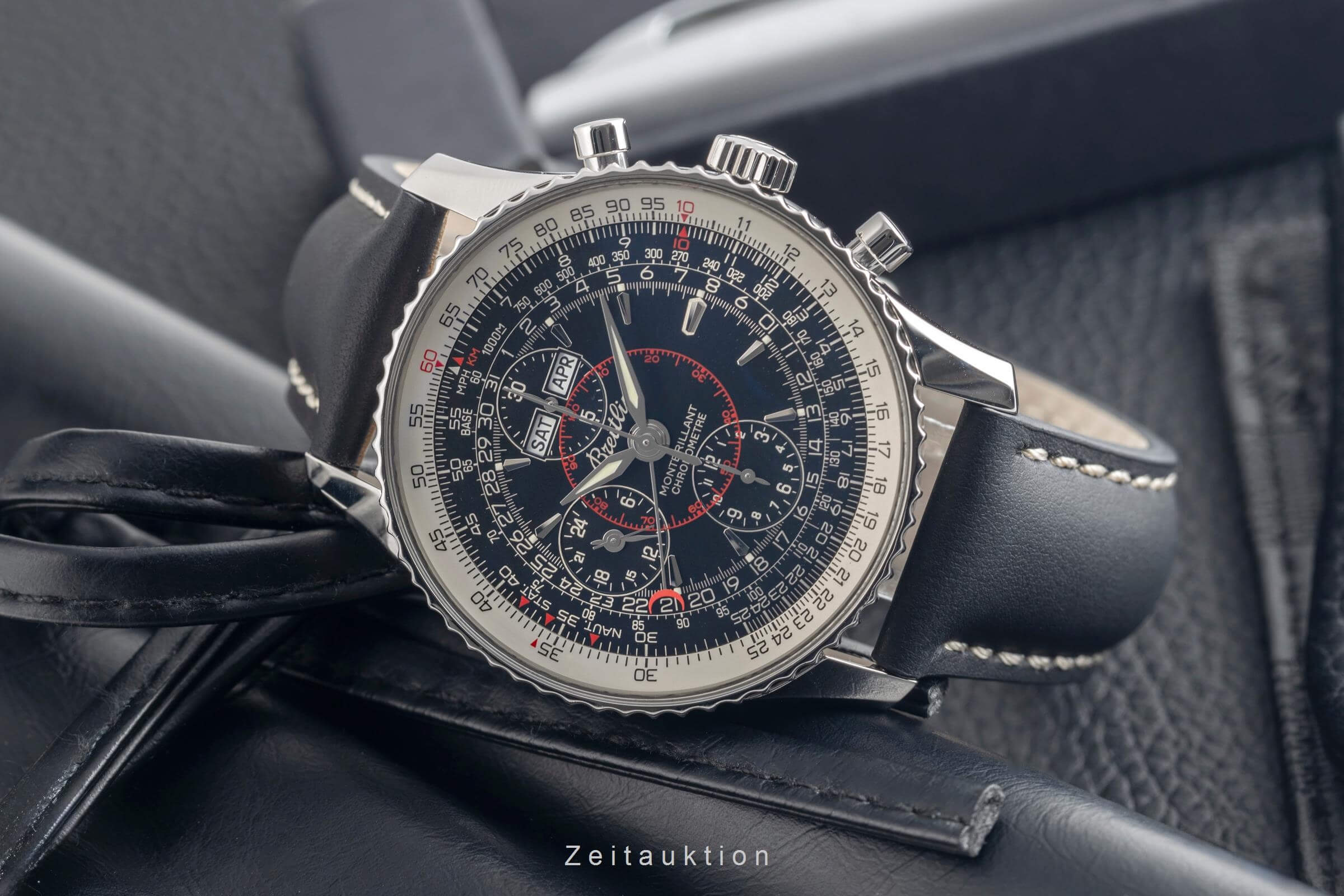 Breitling Montbrillant Datora  cronografo acciaio automatismo orologio da uomo A21330  [2501820]