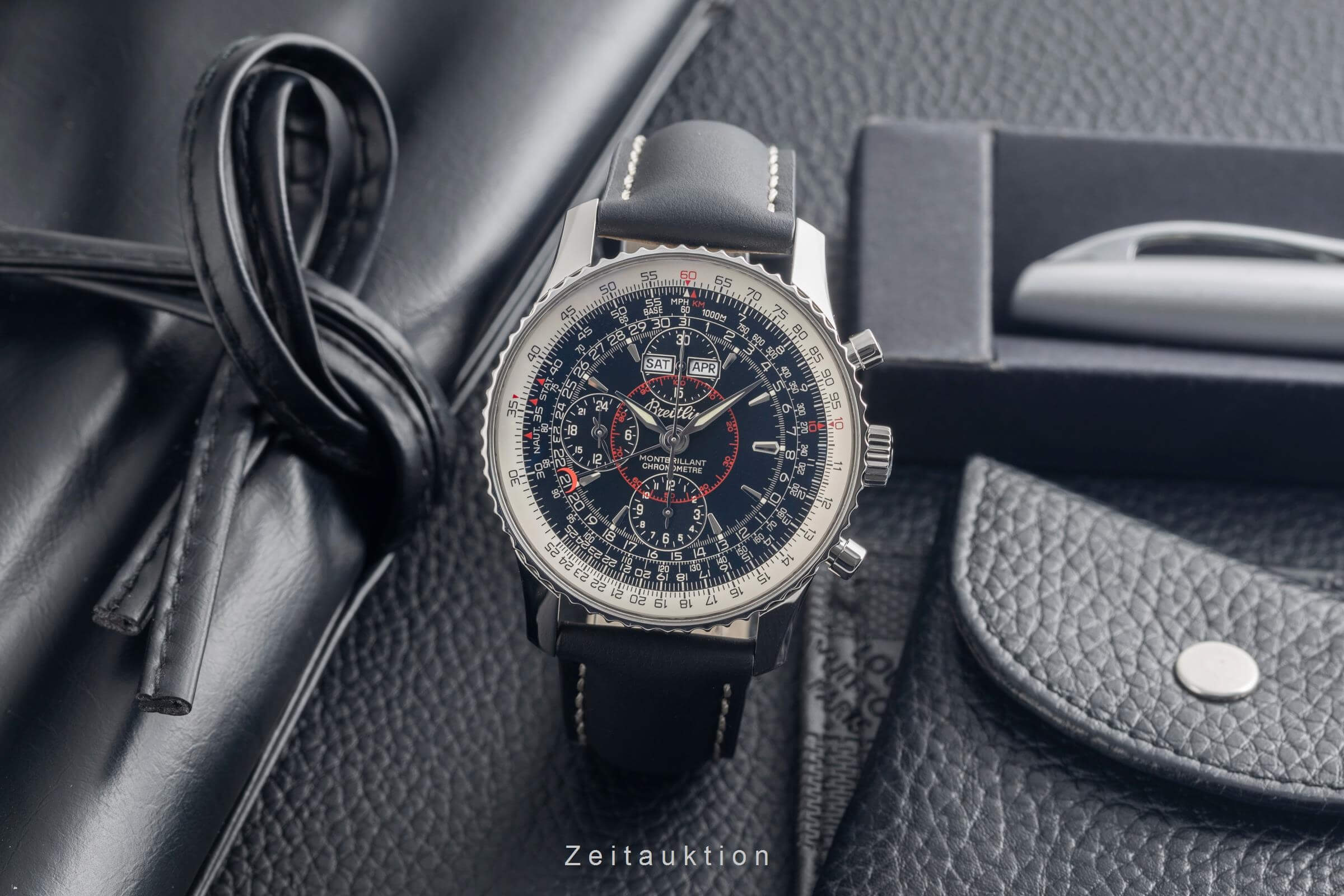 Breitling Montbrillant Datora  cronografo acciaio automatismo orologio da uomo A21330  [2501820]