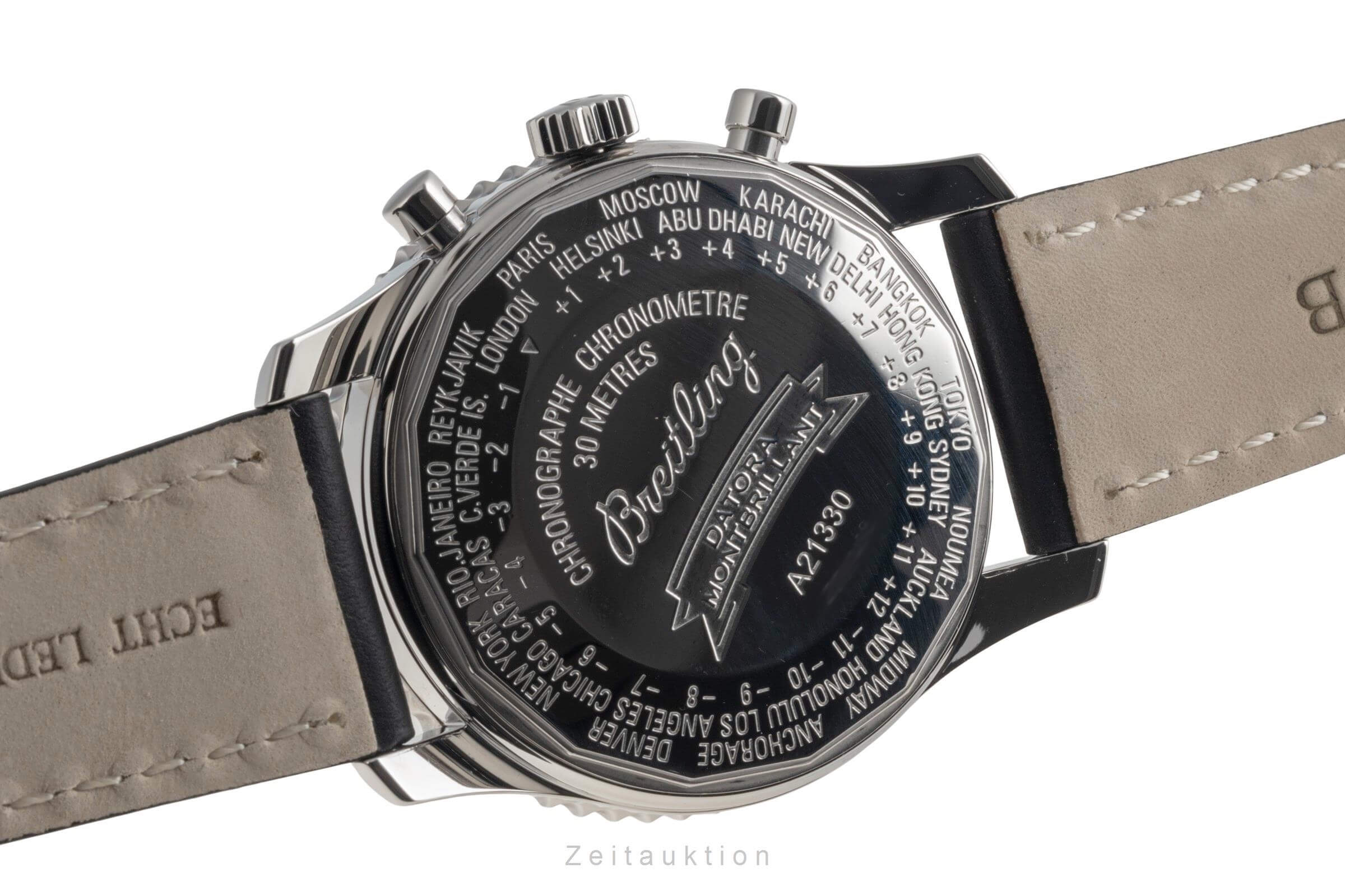 Breitling Montbrillant Datora  cronografo acciaio automatismo orologio da uomo A21330  [2501820]