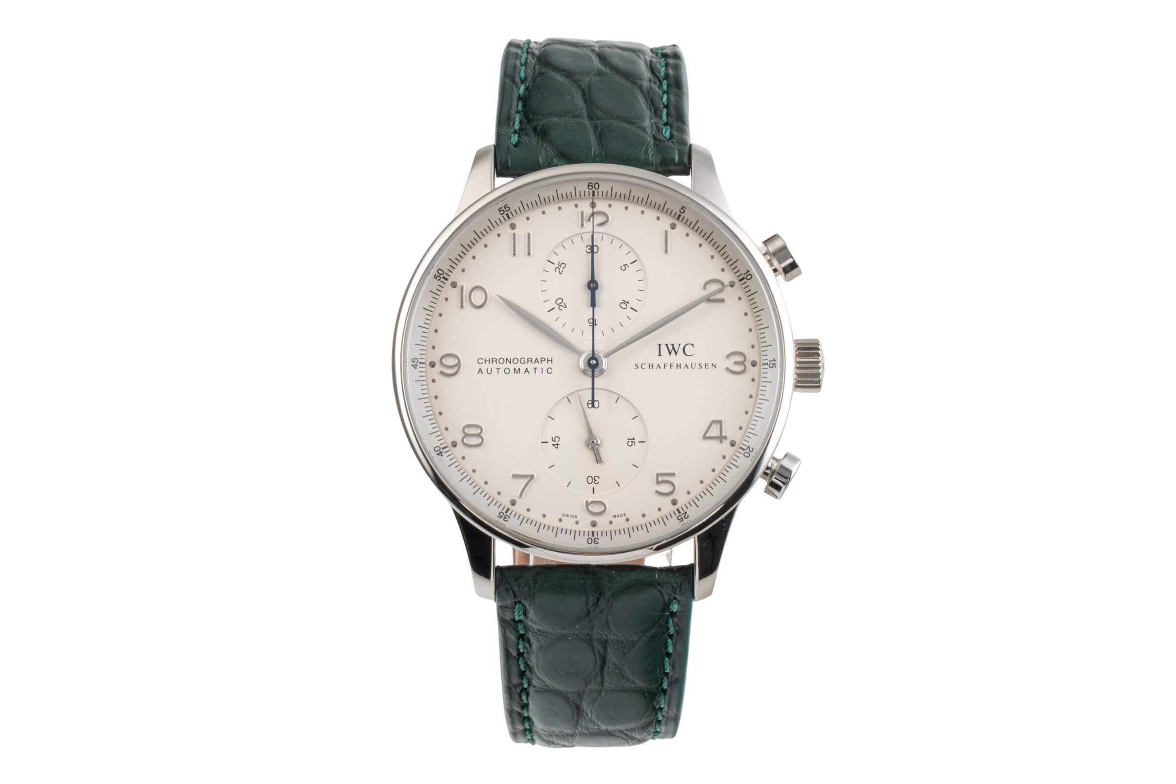 IWC Portugieser chronograph 18 ct white gold automatic men's watch IW371412  [2501822]