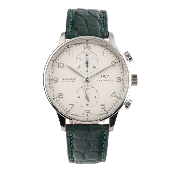 IWC Portugieser chronograph 18 ct white gold automatic men's watch IW371412  [2501822]