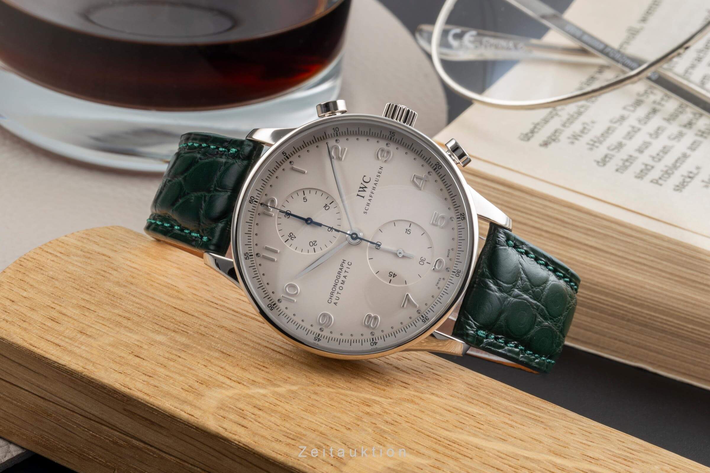 IWC Portugieser chronograph 18 ct white gold automatic men's watch IW371412  [2501822]