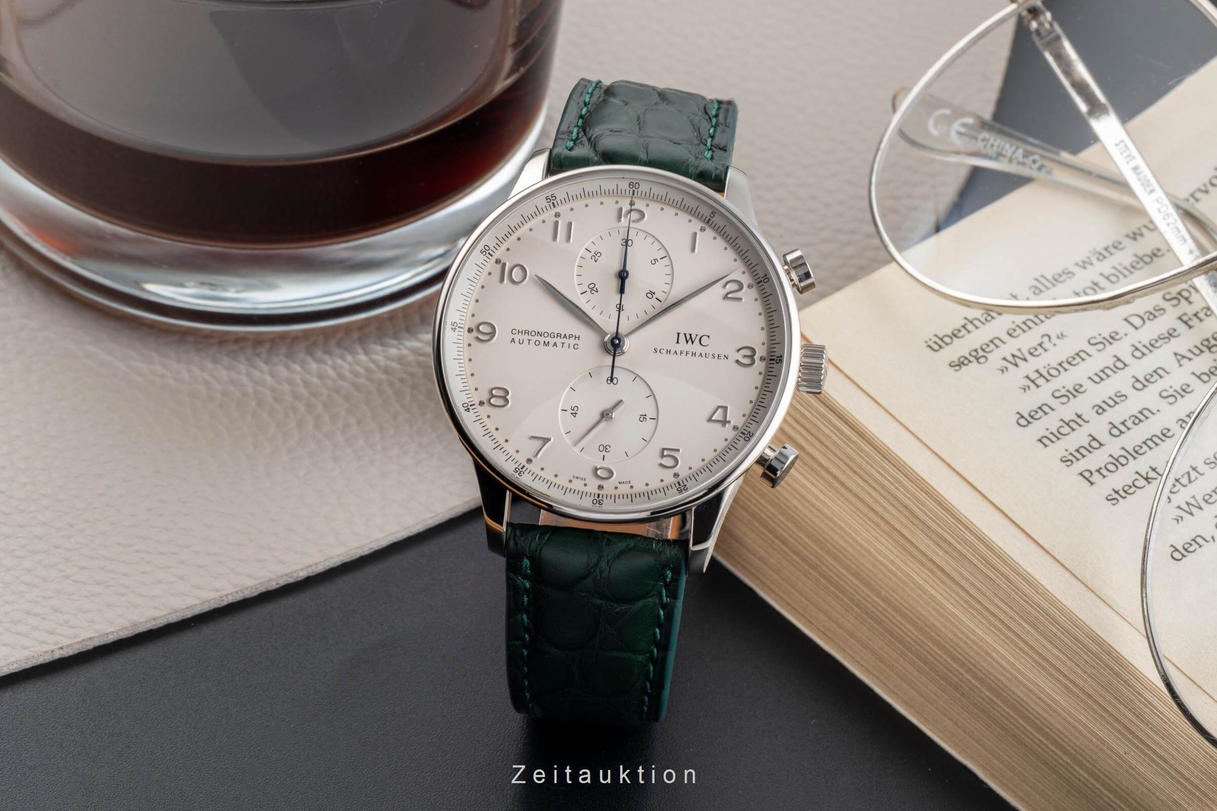 IWC Portugieser chronograph 18 ct white gold automatic men's watch IW371412  [2501822]