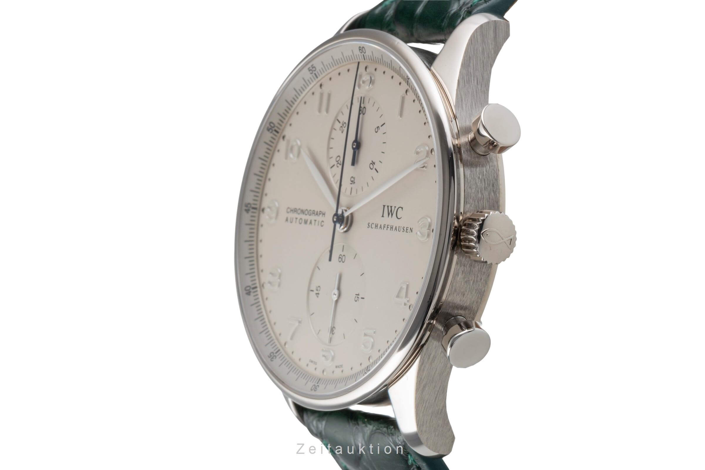 IWC Portugieser chronograph 18 ct white gold automatic men's watch IW371412  [2501822]