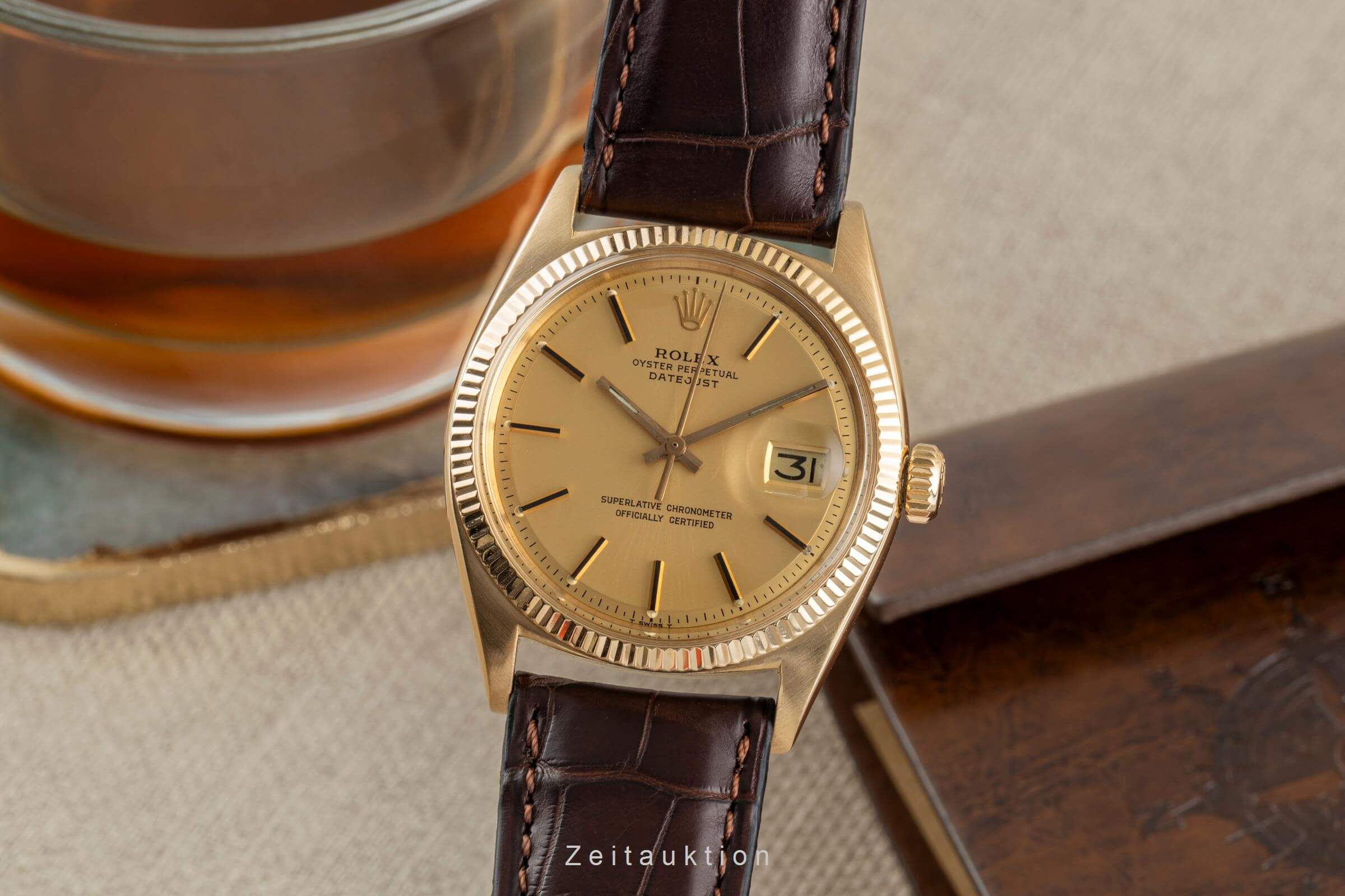 Rolex Datejust oro 18 ct automatismo 1560 1601 VINTAGE