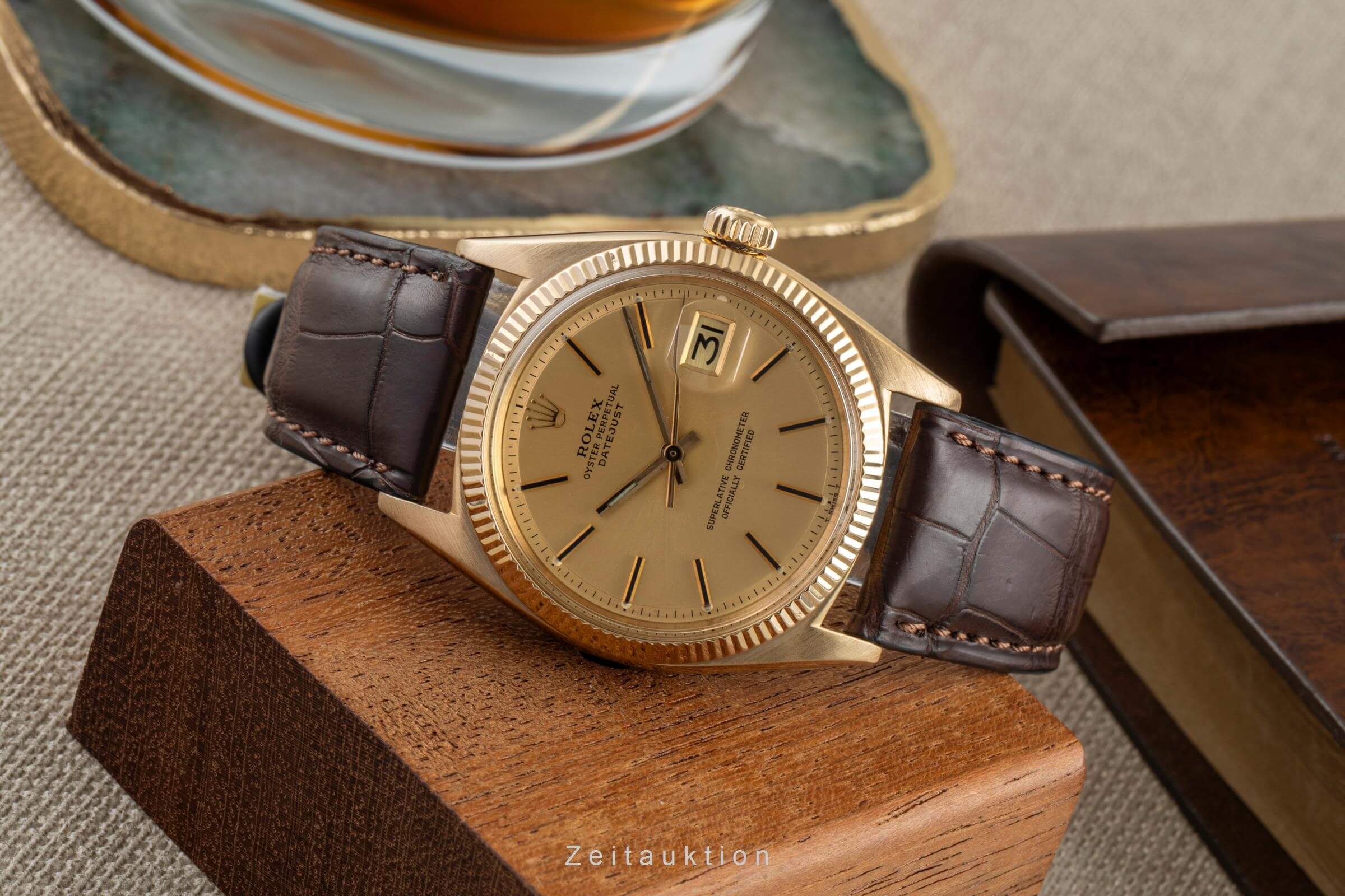 Rolex Datejust 18 ct gold automatic 1560 1601 VINTAGE