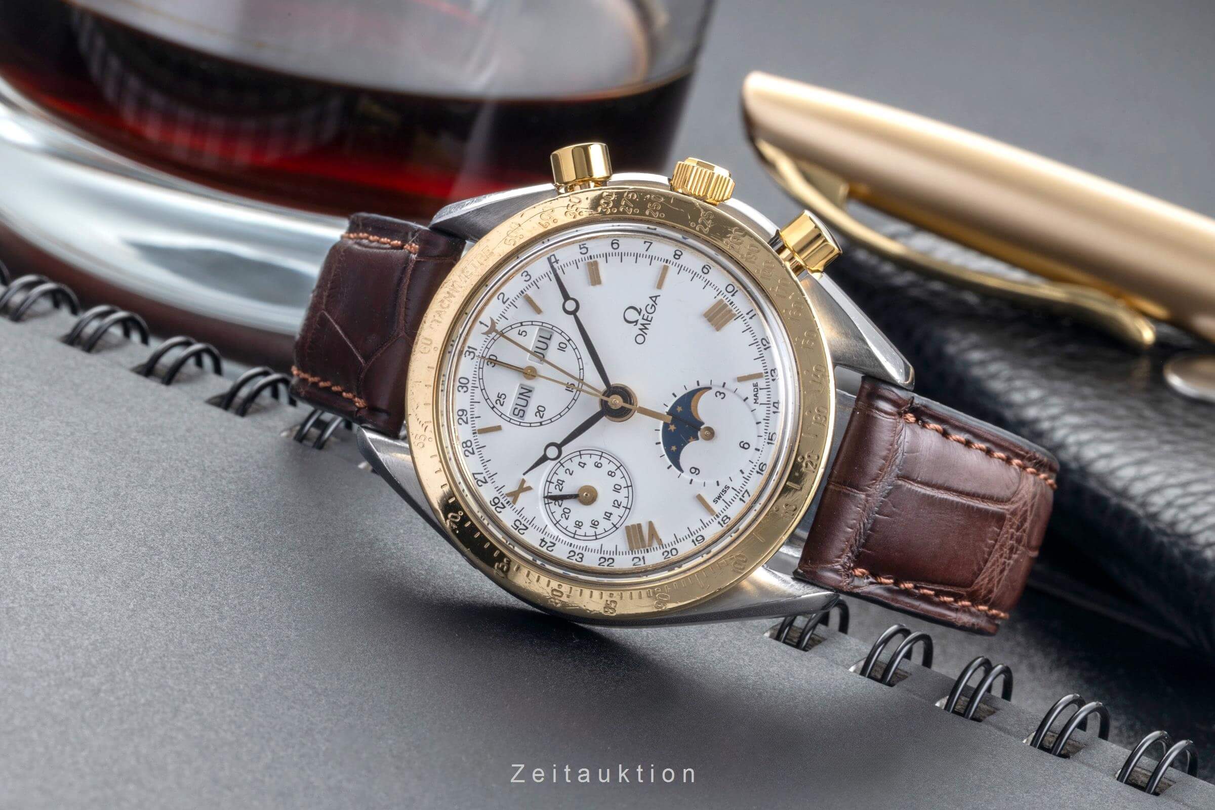 Omega Speedmaster cronografo acciaio / oro automatismo orologio da uomo 3730.20.80  [2501825]