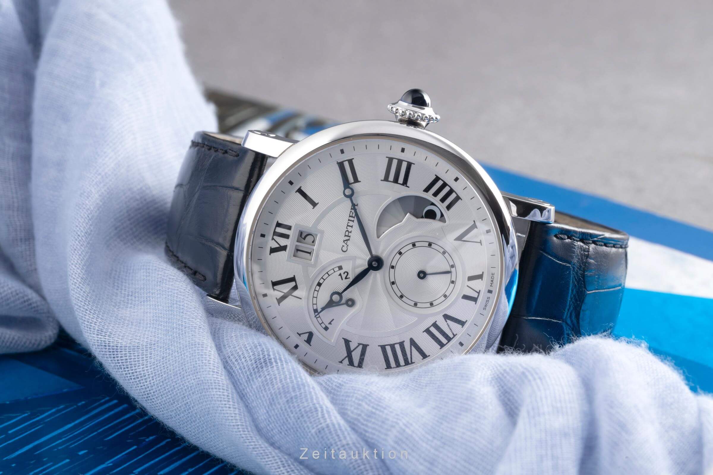 Cartier Rotonde de Cartier acciaio automatismo orologio da uomo W1556368 LP: 11400EUR  [2501836]