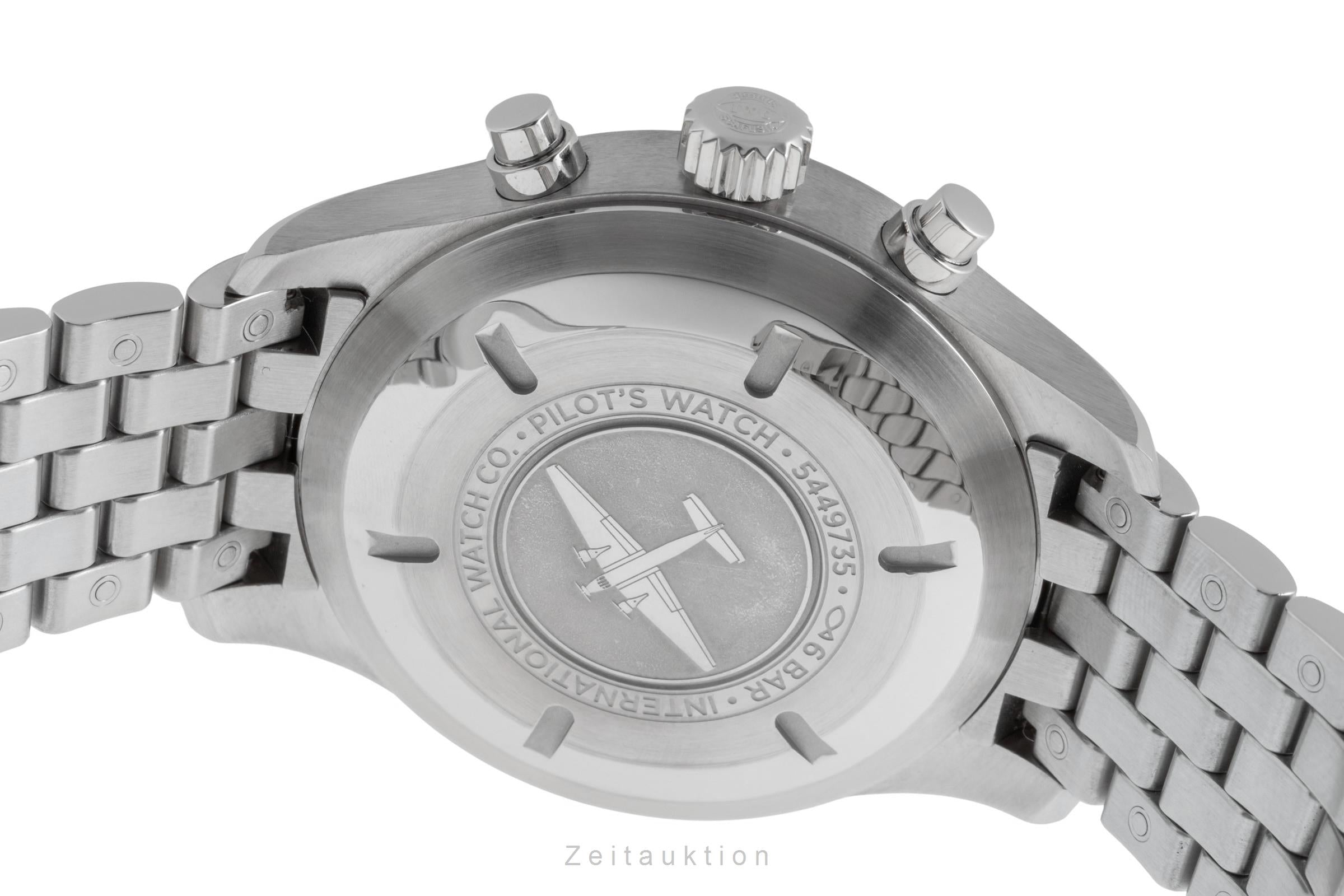 IWC Fliegerchronograph chronographe acier automatique montre pour hommes IW377710 LP: 9000EUR  [2501841]