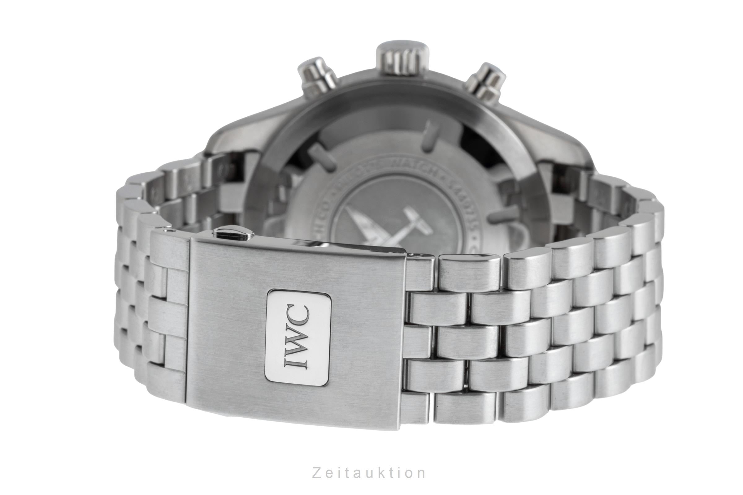 IWC Fliegerchronograph chronographe acier automatique montre pour hommes IW377710 LP: 9000EUR  [2501841]