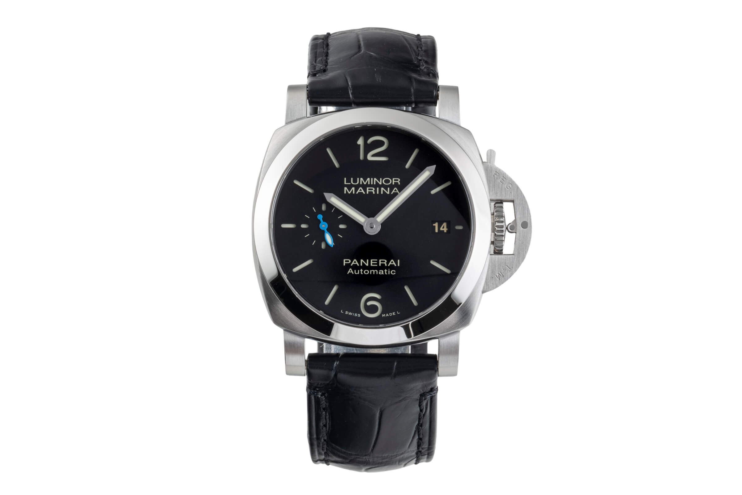 Panerai Luminor Marina acero automático reloj para caballeros PAM01272 LP: 7900EUR  [2501845]