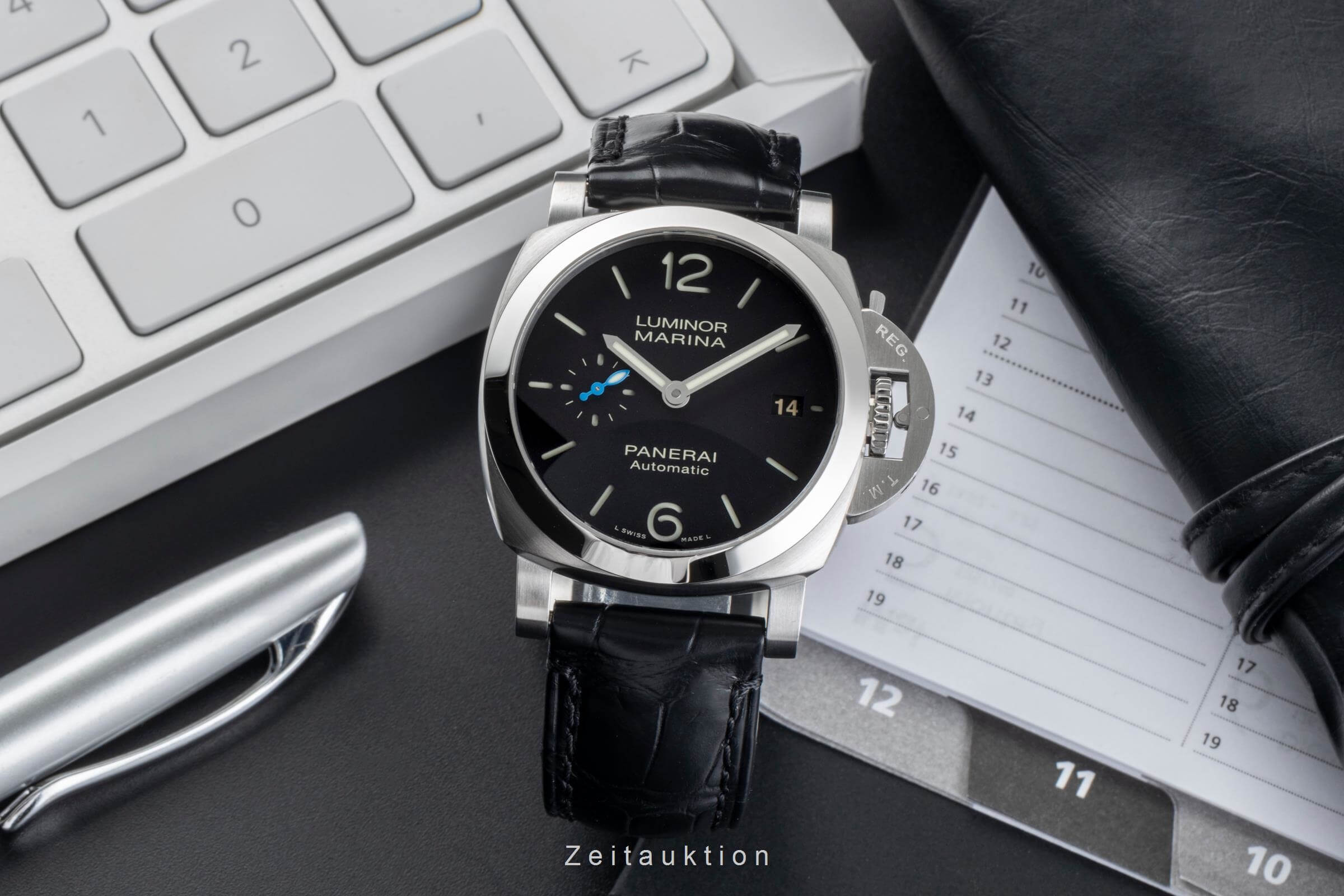 Panerai Luminor Marina acero automático reloj para caballeros PAM01272 LP: 7900EUR  [2501845]