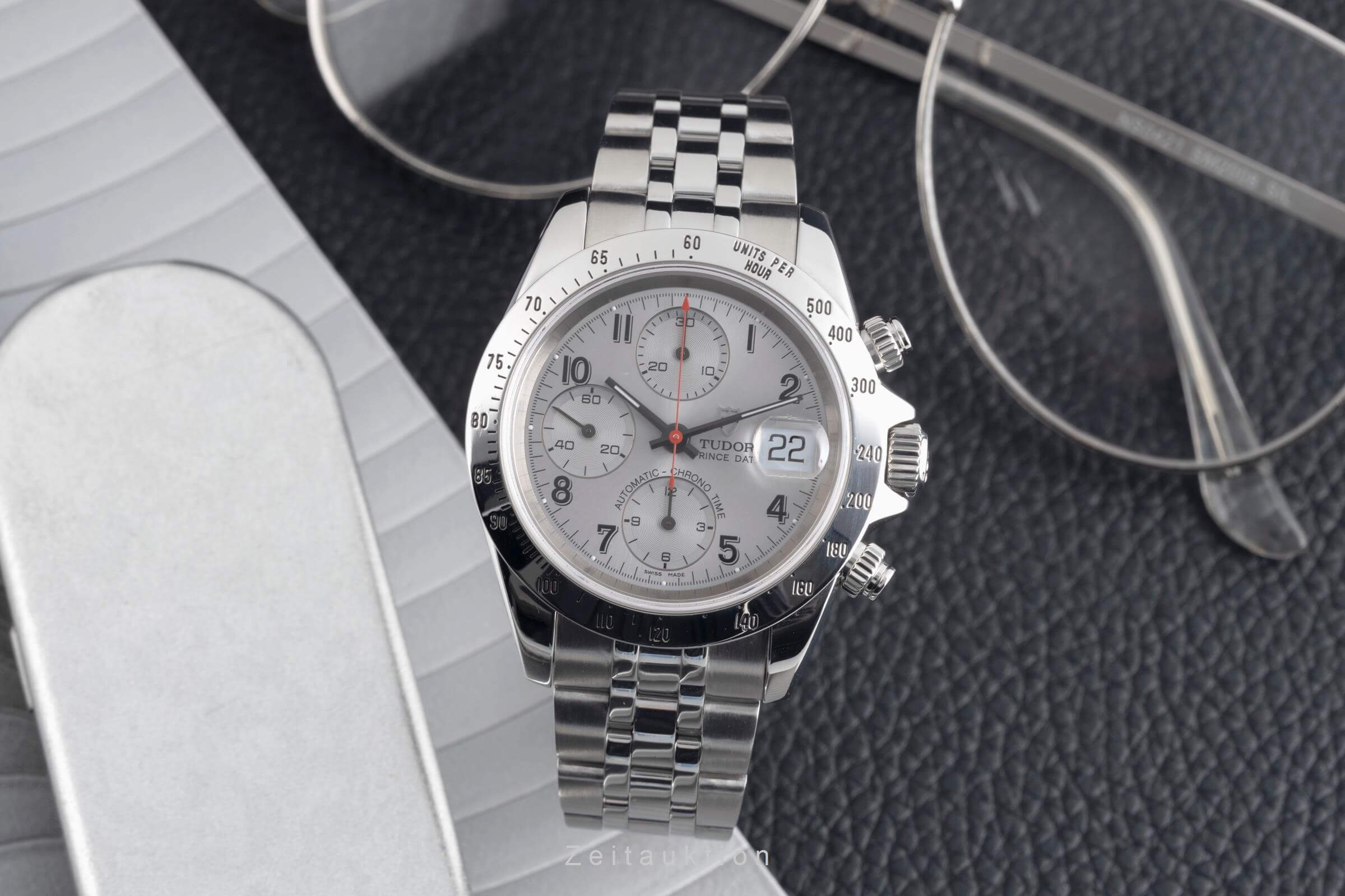 Tudor Prince Date cronógrafo acero automático reloj para caballeros 79280P  [2501846]