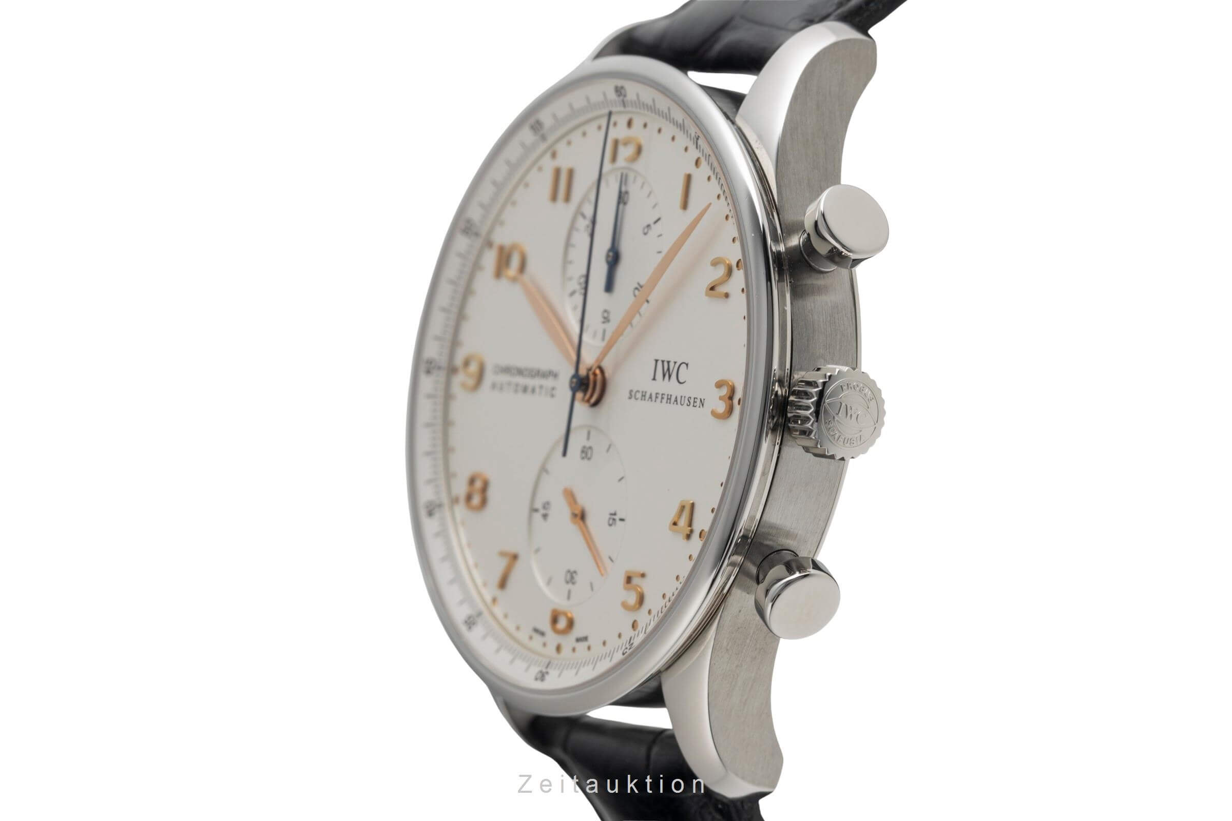 IWC Portugieser cronografo acciaio automatismo orologio da uomo IW371401 LP: 9100EUR  [2501847]