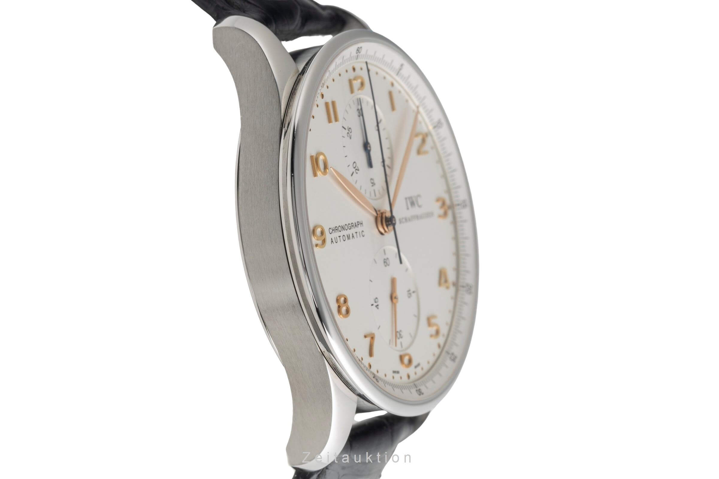 IWC Portugieser cronografo acciaio automatismo orologio da uomo IW371401 LP: 9100EUR  [2501847]