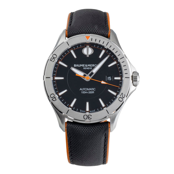 Baume & Mercier Clifton acier automatique montre pour hommes MOA10338   65819 LP: 2500EUR  [2501853]
