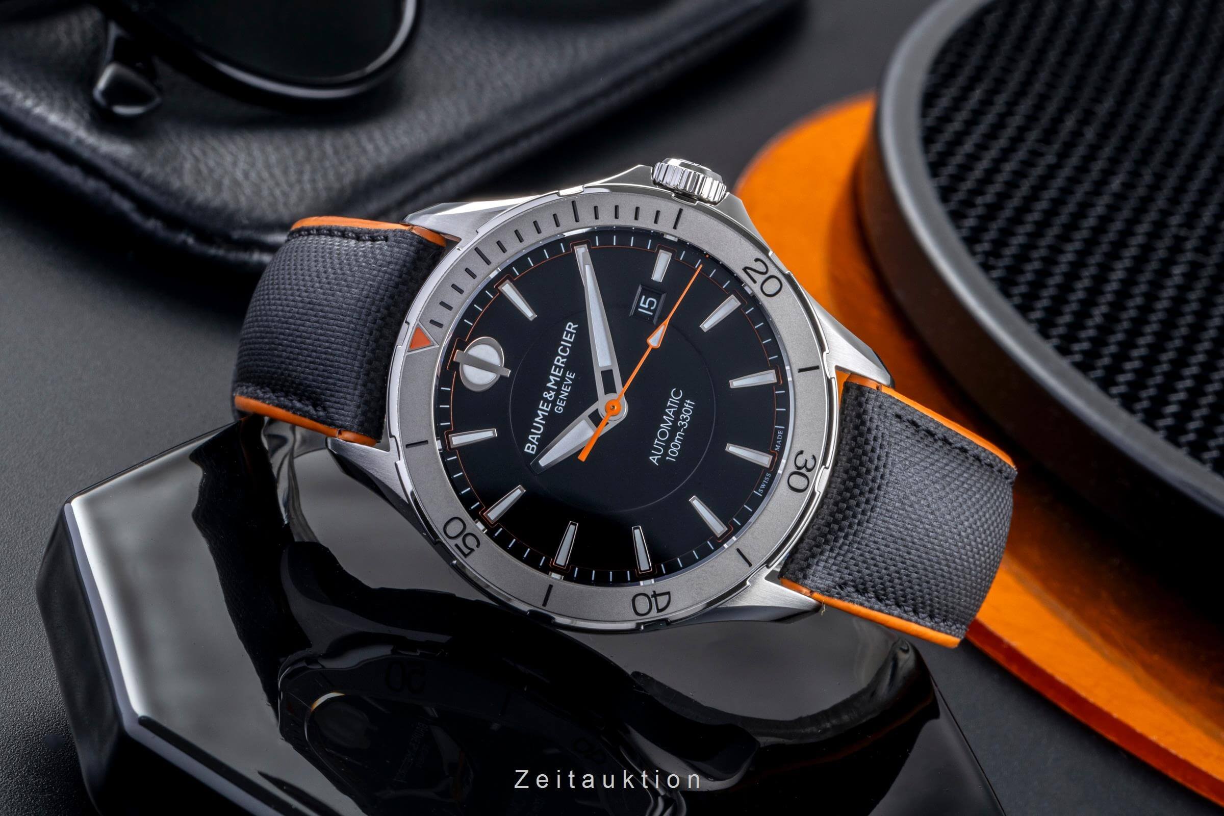 Baume & Mercier Clifton acier automatique montre pour hommes MOA10338   65819 LP: 2500EUR  [2501853]