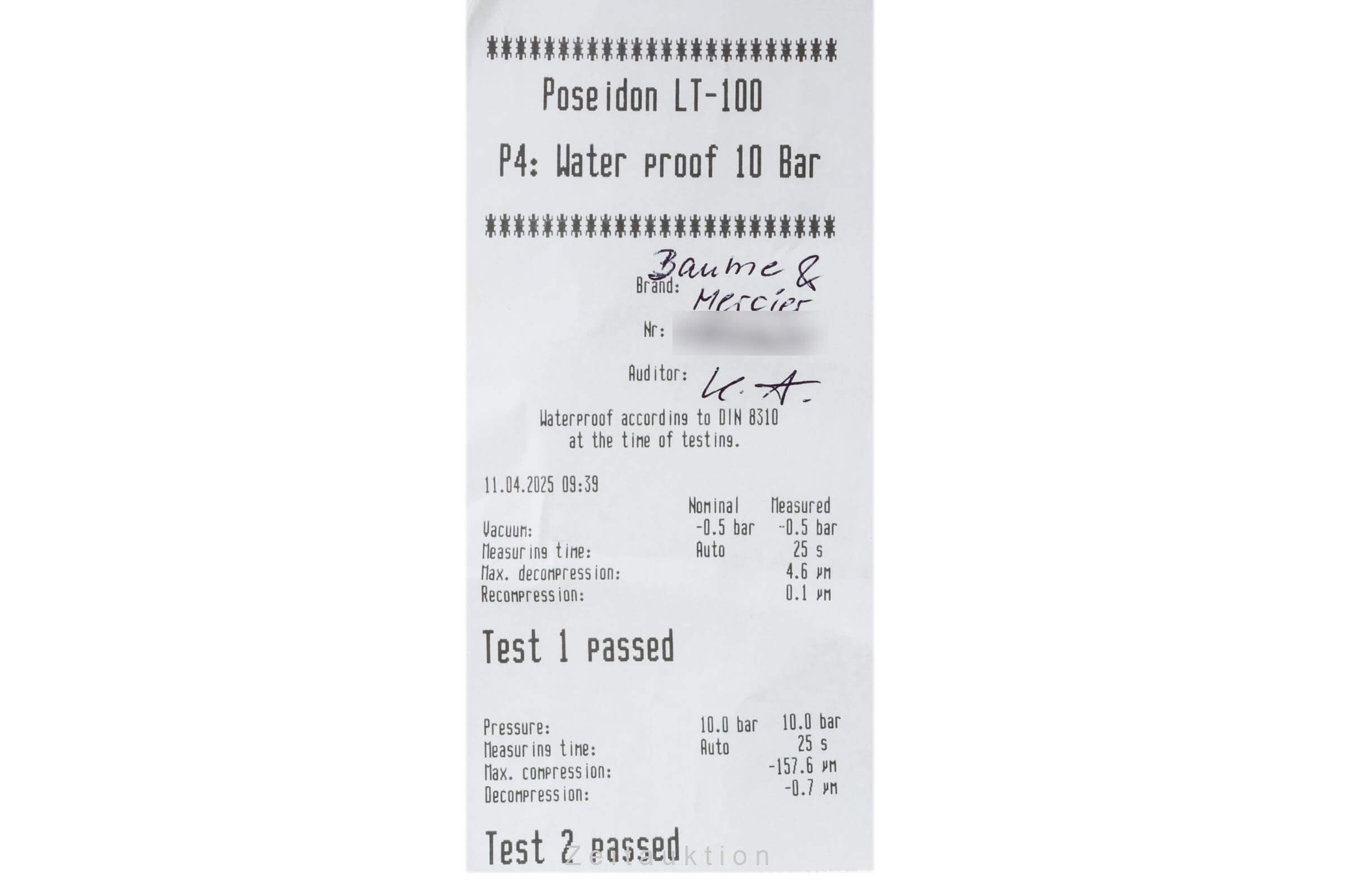 Baume & Mercier Clifton acier automatique montre pour hommes MOA10338   65819 LP: 2500EUR  [2501853]