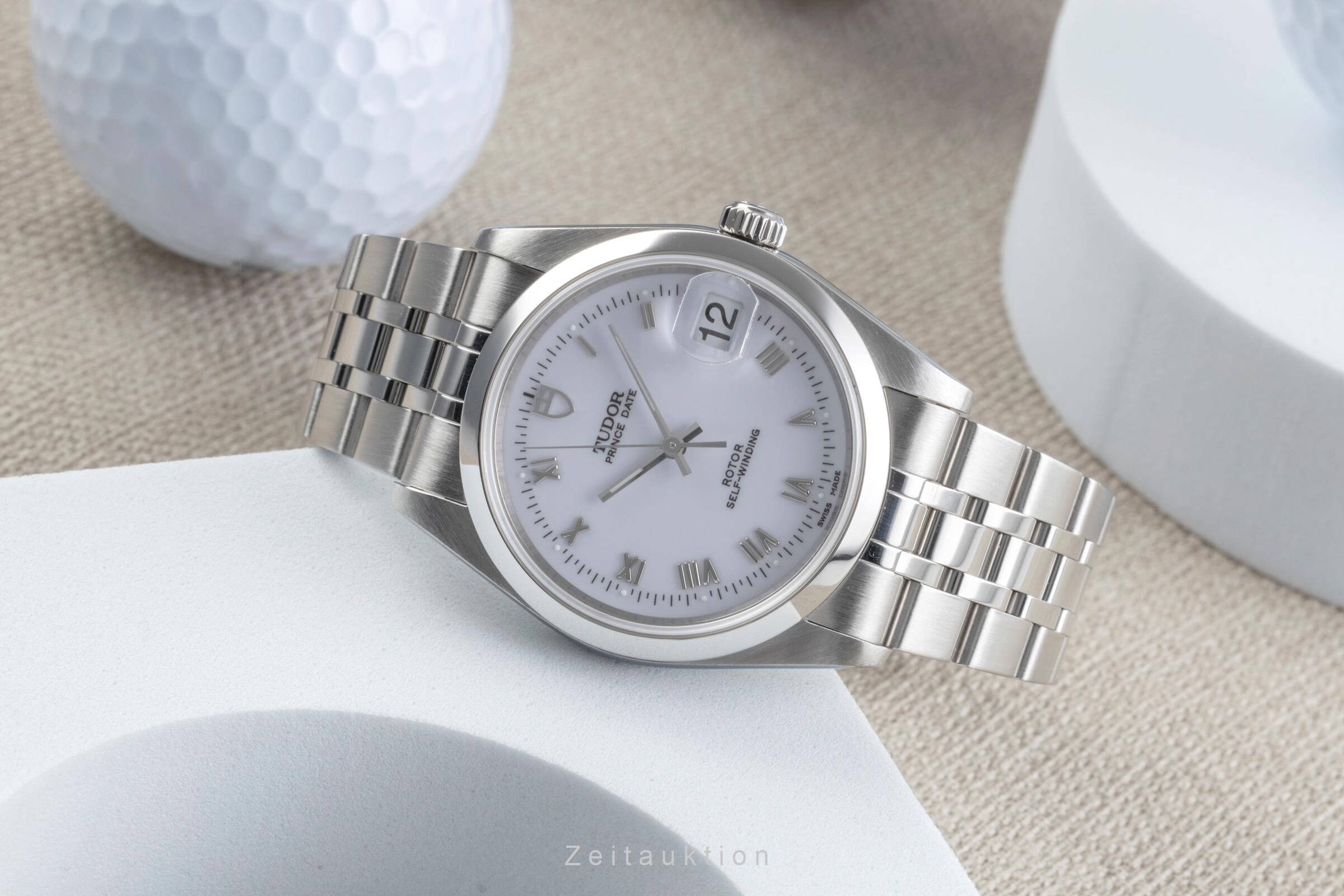 Tudor Prince Date acero automático reloj para caballeros 74000N  [2501854]