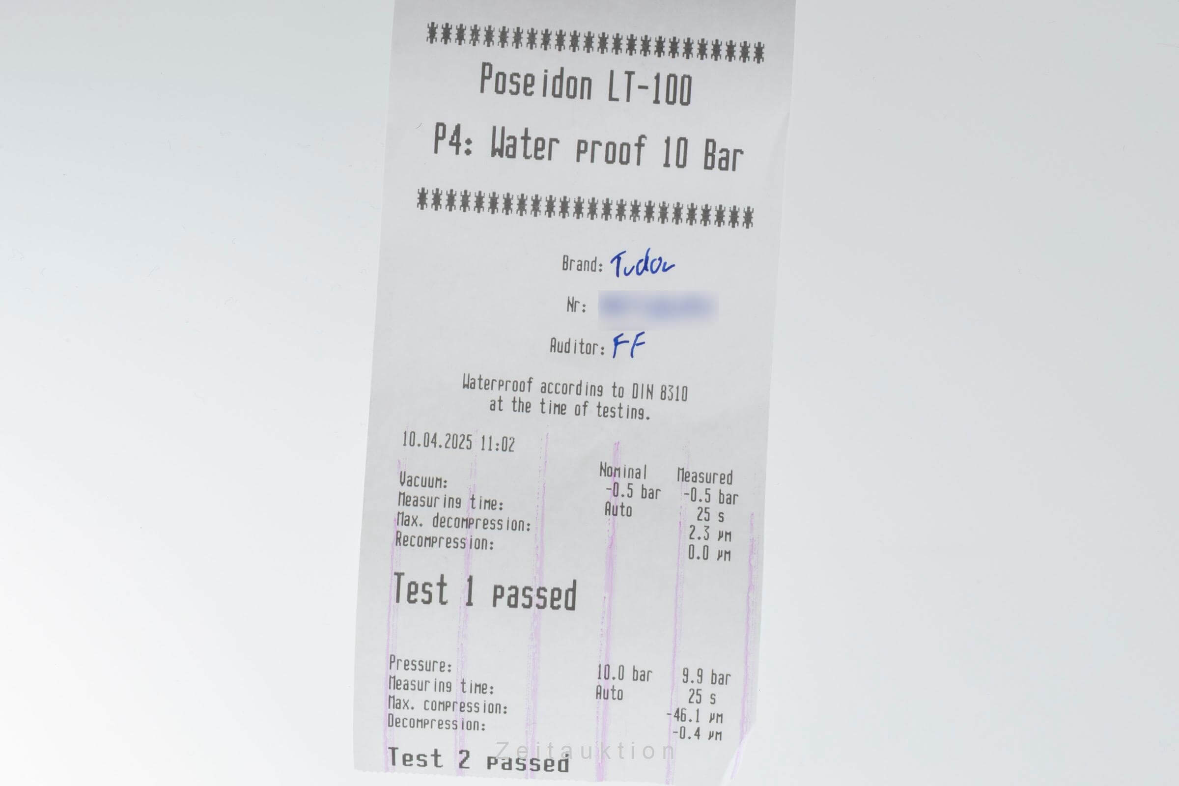 Tudor Prince Date acero automático reloj para caballeros 74000N  [2501854]