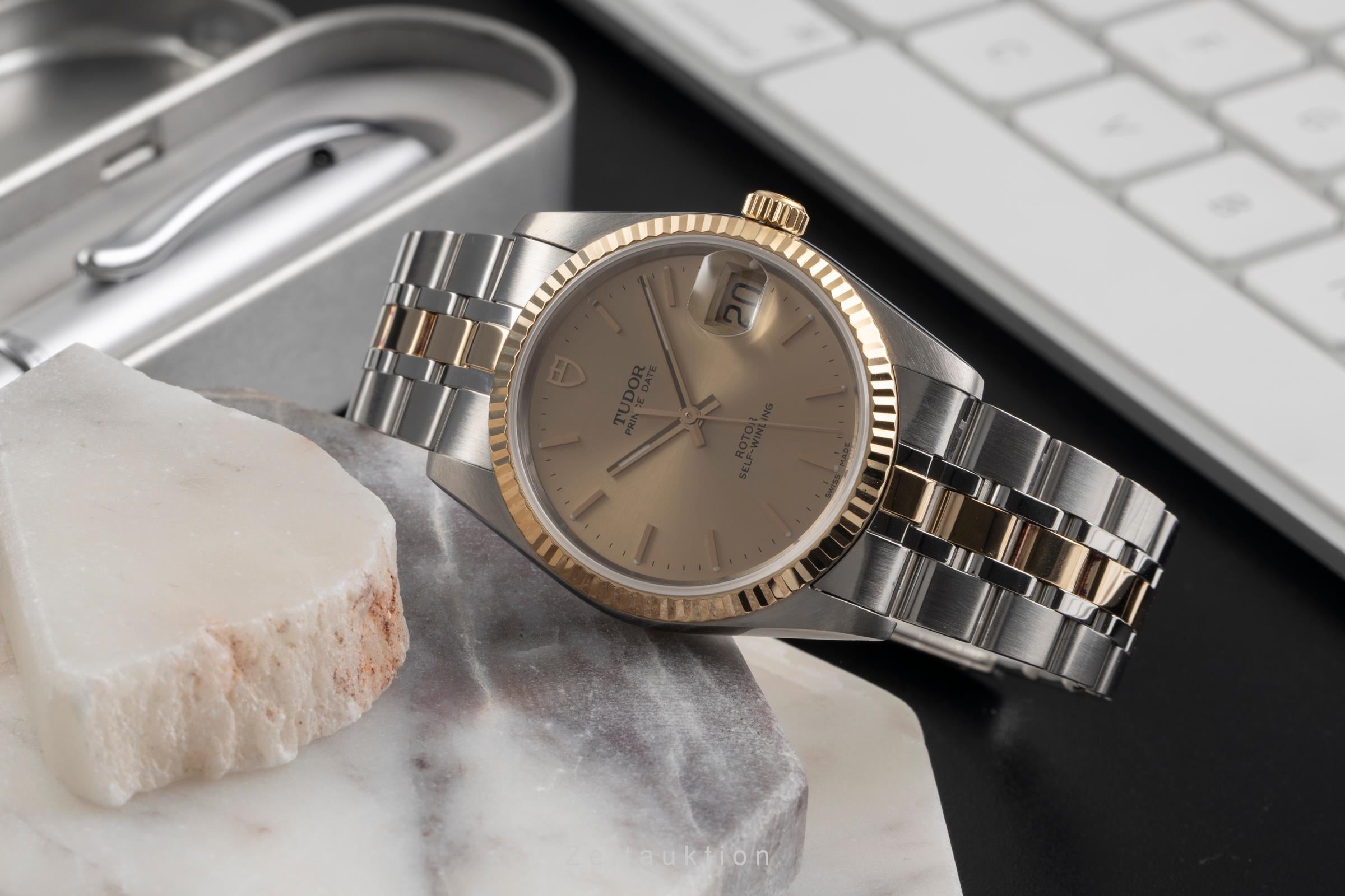 Tudor Prince Date Stahl / Gold Automatik Ref. 74033 Papiere  [2501857]
