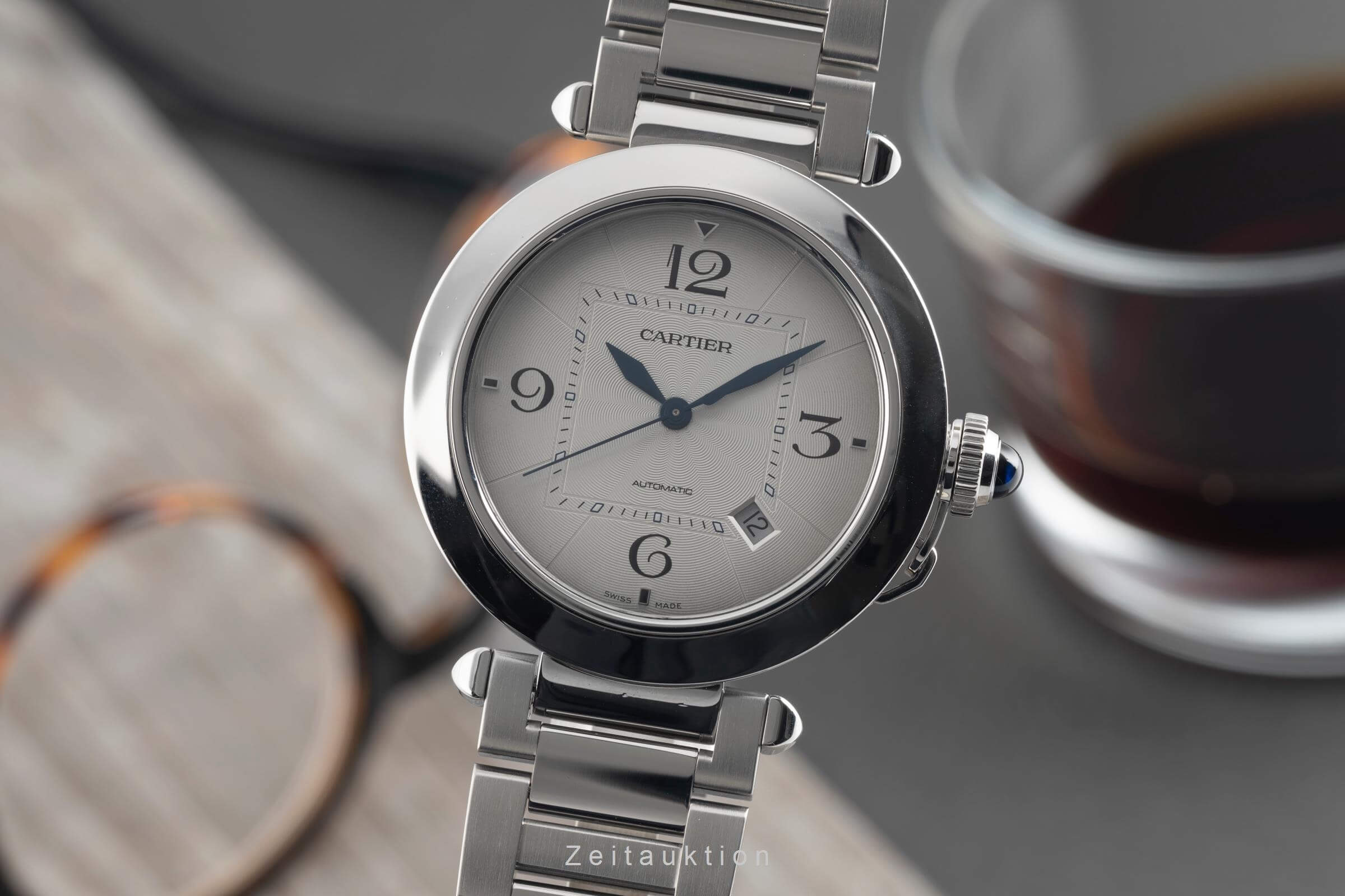 Cartier Pasha acero automático reloj para caballeros WSPA0009  [2501858]