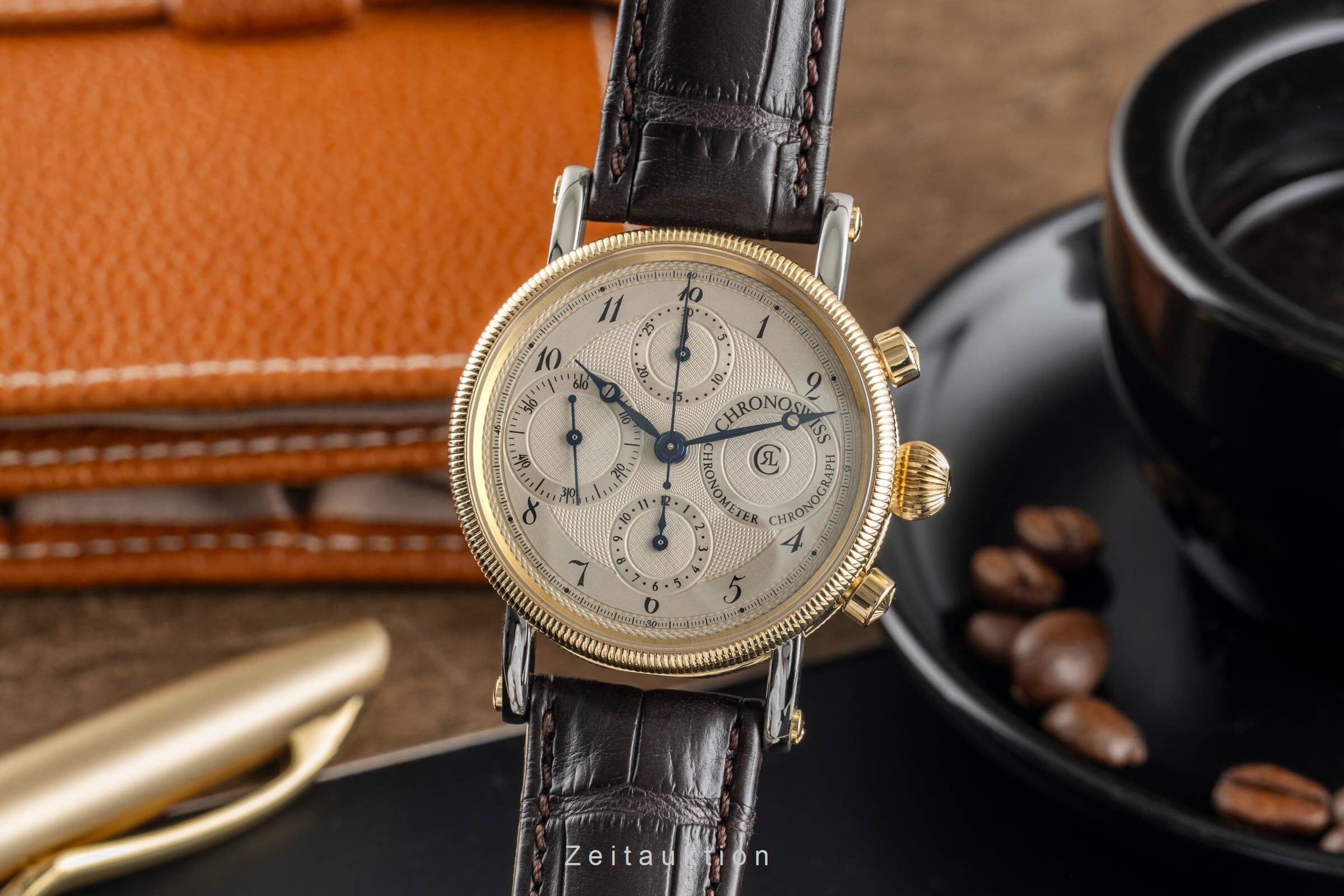 Chronoswiss Chronometer Chronograph cronógrafo acero / oro automático reloj para caballeros CH7522  [2501861]