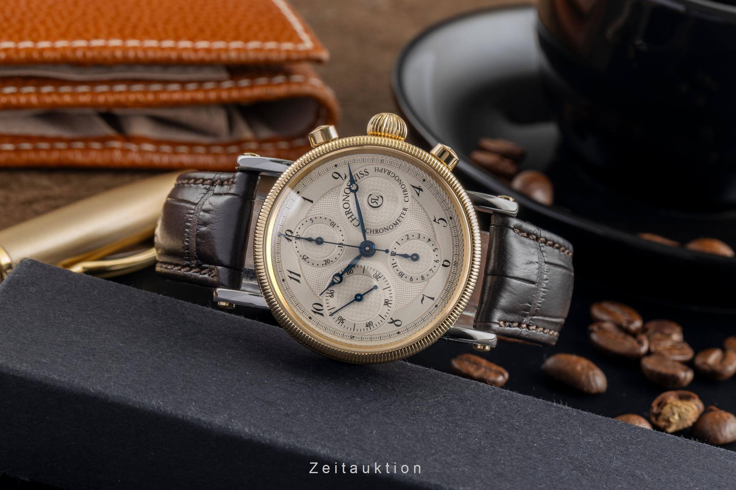 Chronoswiss Chronometer Chronograph cronógrafo acero / oro automático reloj para caballeros CH7522  [2501861]