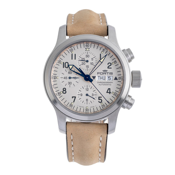 Fortis B-42 cronógrafo acero automático reloj para caballeros 635.10.141.1  [2501862]