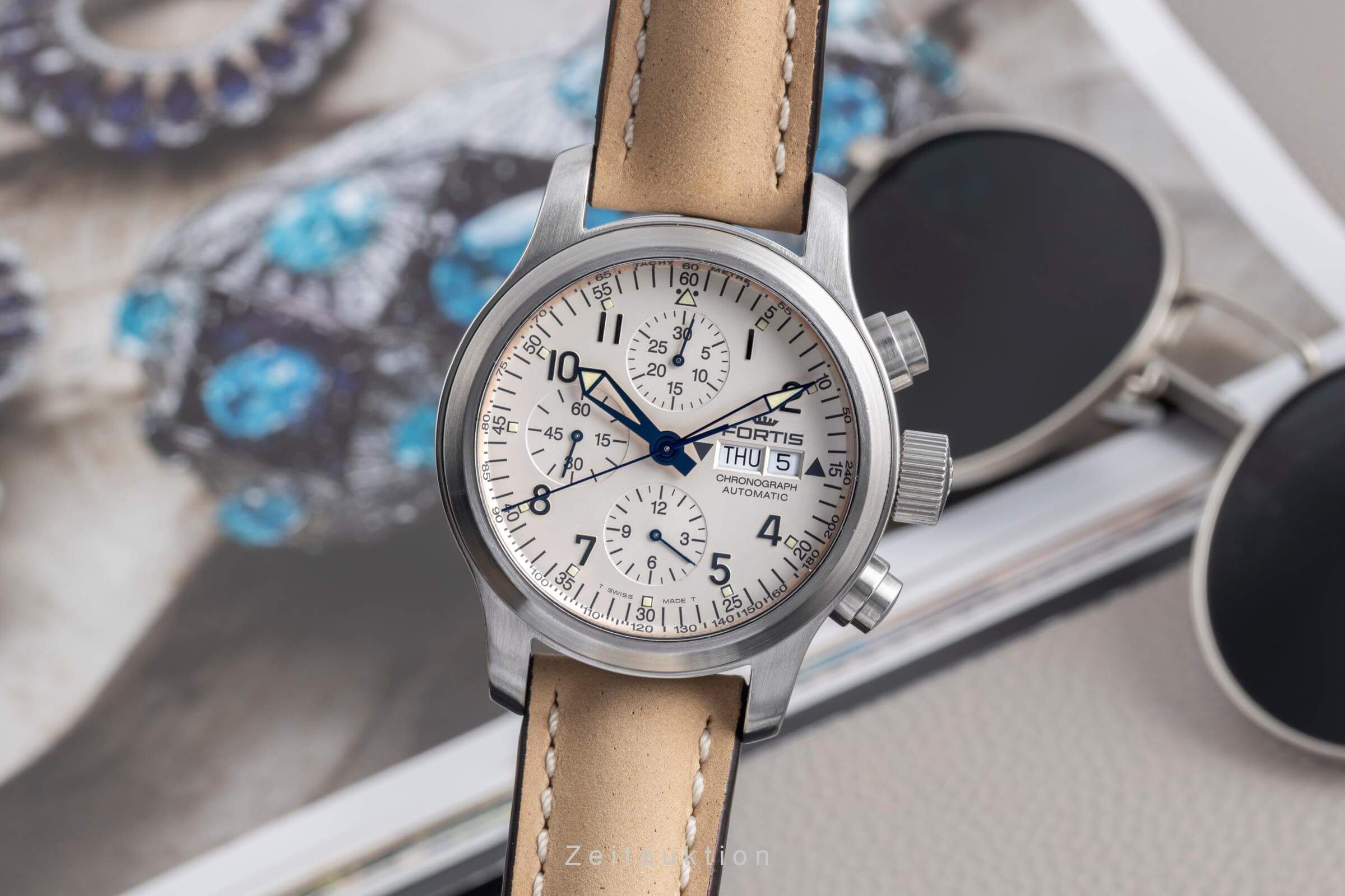 Fortis B-42 cronógrafo acero automático reloj para caballeros 635.10.141.1  [2501862]