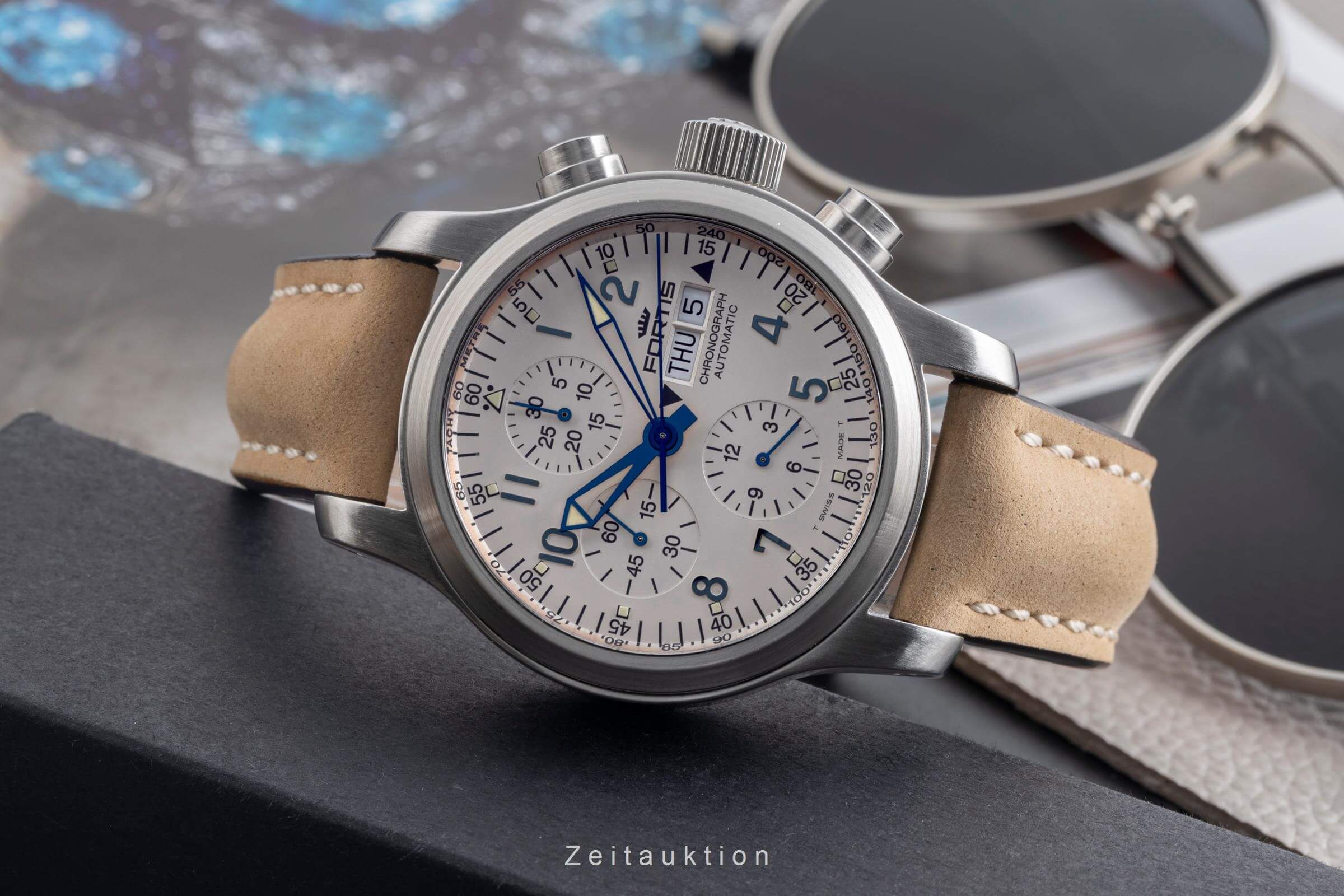 Fortis B-42 cronógrafo acero automático reloj para caballeros 635.10.141.1  [2501862]