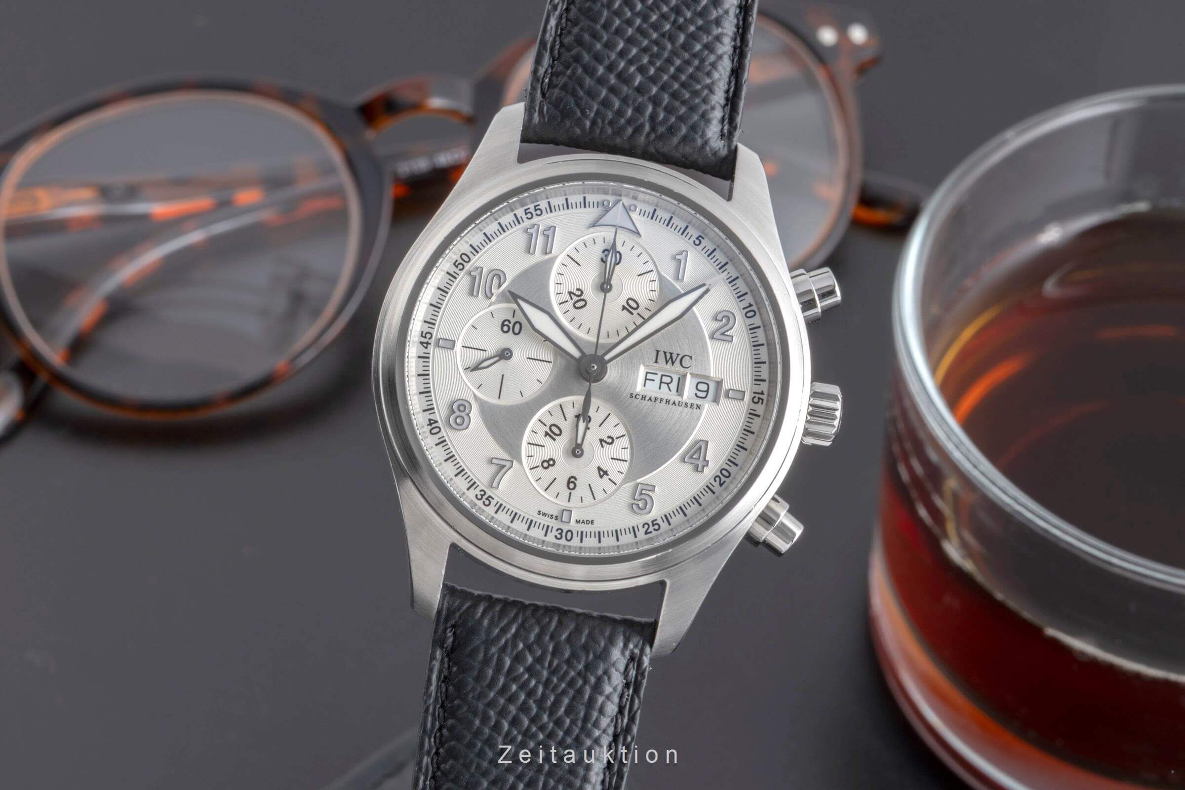 IWC Fliegerchronograph cronografo acciaio automatismo orologio da uomo IW371702 LP: 8300EUR  [2501864]