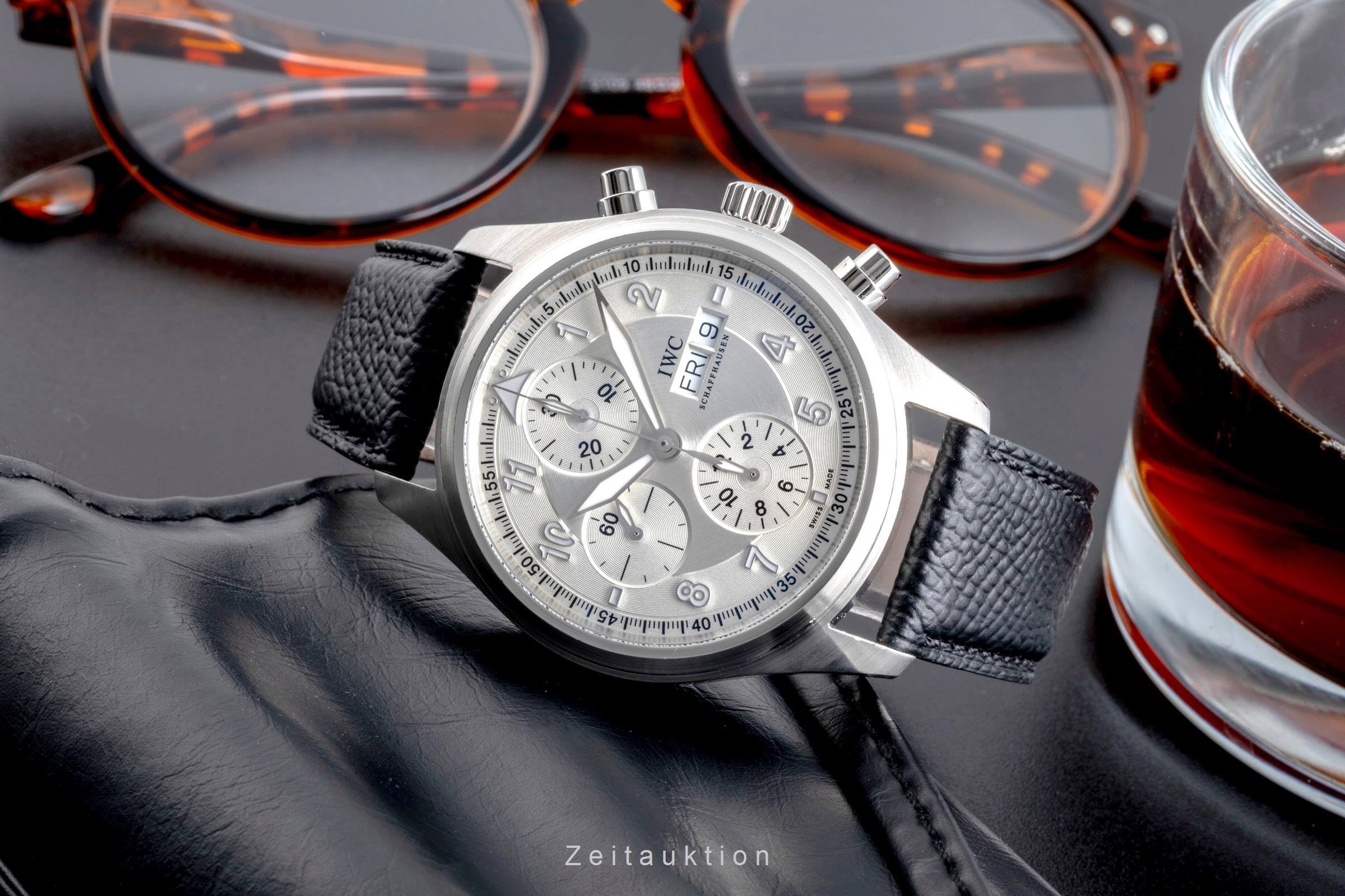 IWC Fliegerchronograph cronografo acciaio automatismo orologio da uomo IW371702 LP: 8300EUR  [2501864]