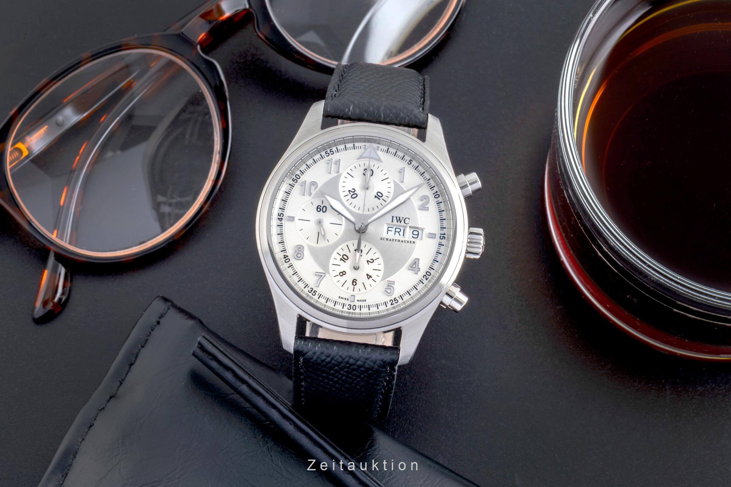 IWC Fliegerchronograph cronografo acciaio automatismo orologio da uomo IW371702 LP: 8300EUR  [2501864]