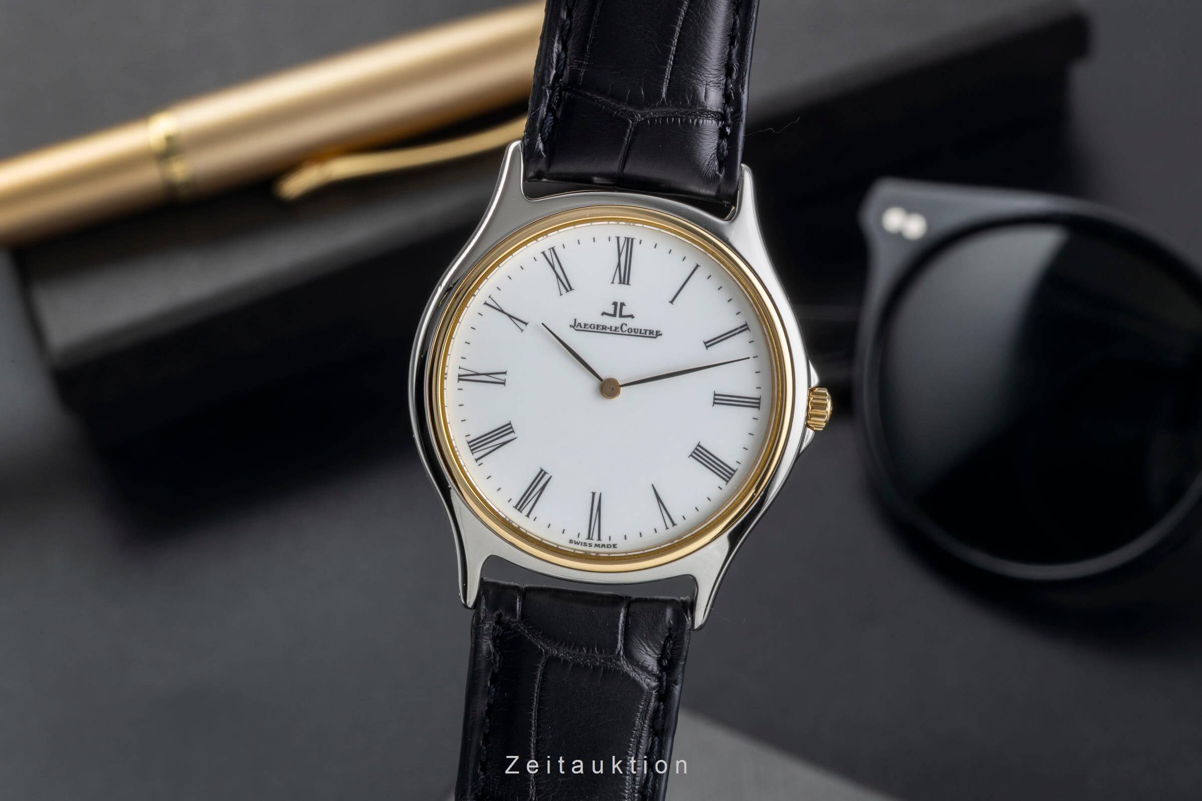 Jaeger LeCoultre Heraion acciaio / oro quarzo orologio da uomo 112.5.08  [2501865]