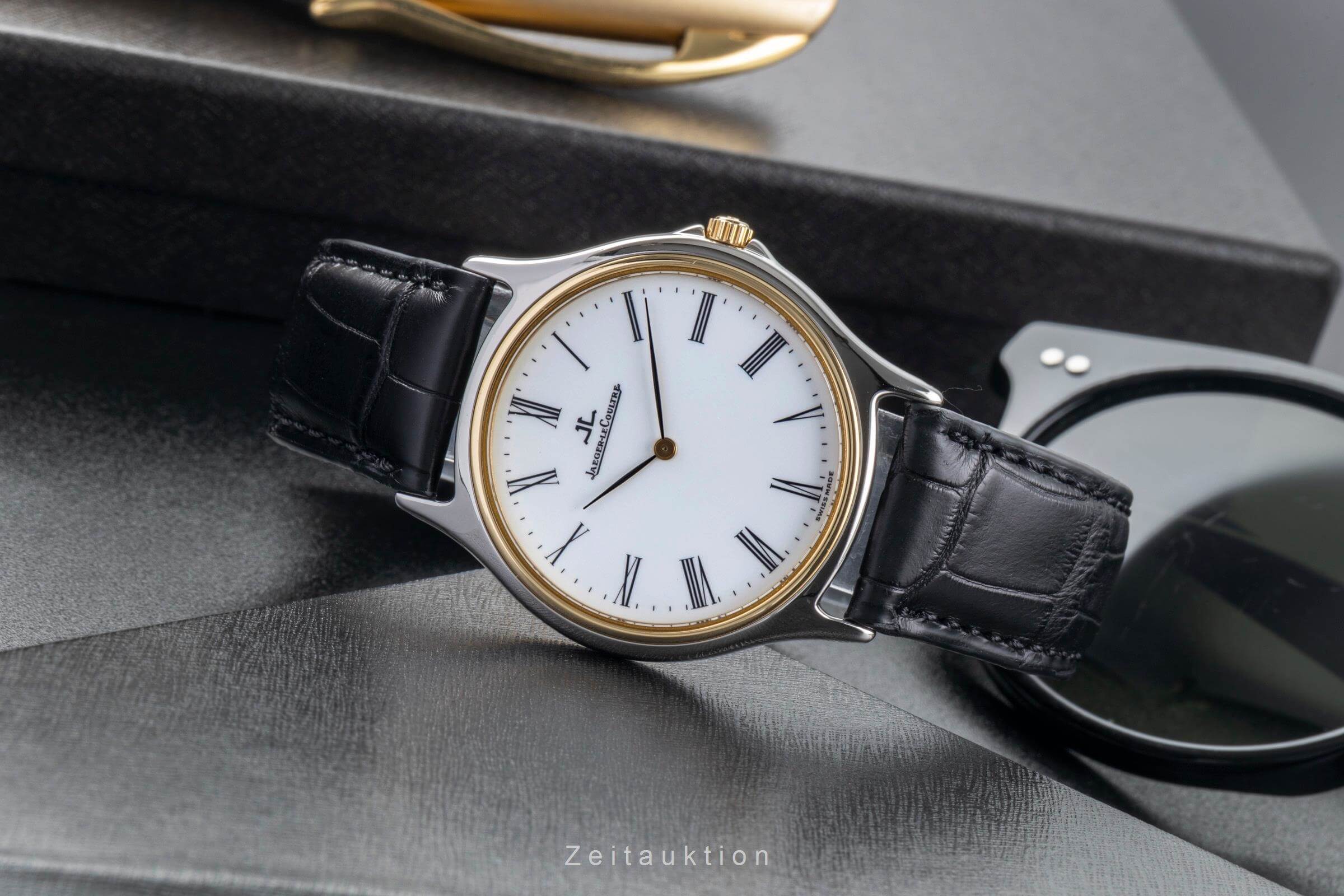 Jaeger LeCoultre Heraion acciaio / oro quarzo orologio da uomo 112.5.08  [2501865]