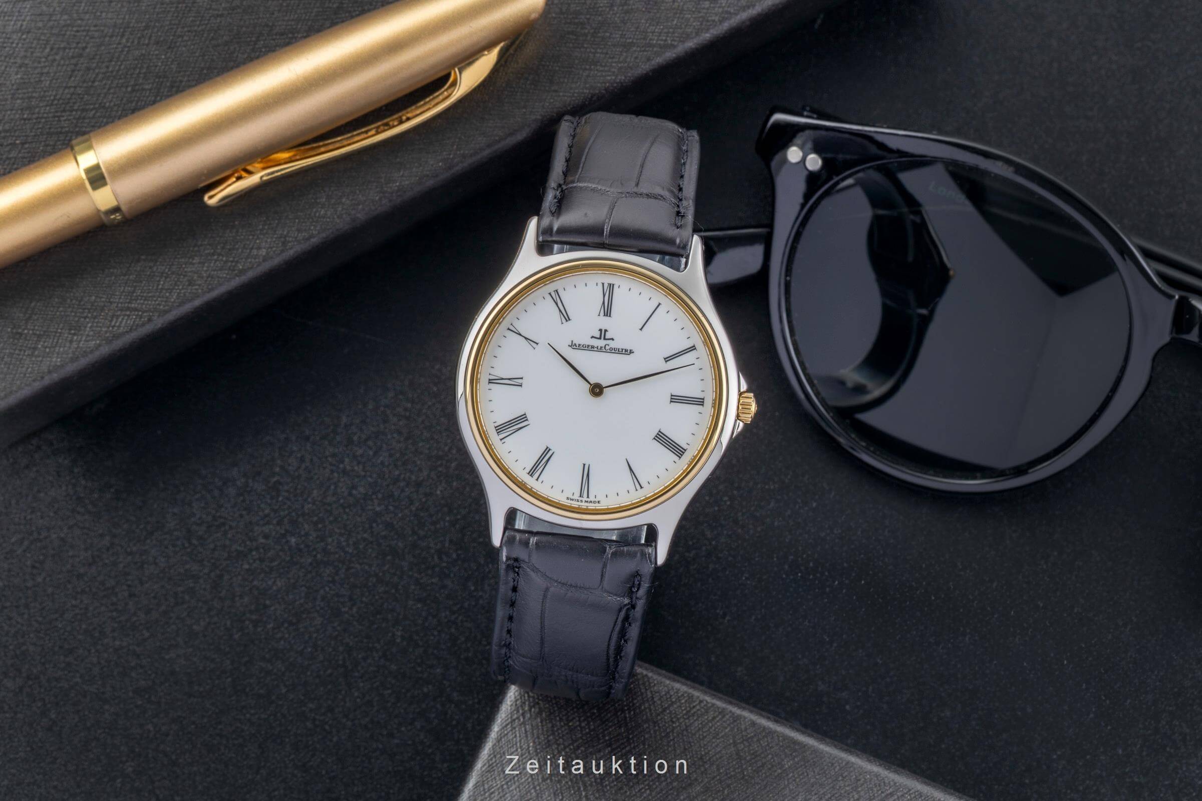 Jaeger LeCoultre Heraion acciaio / oro quarzo orologio da uomo 112.5.08  [2501865]