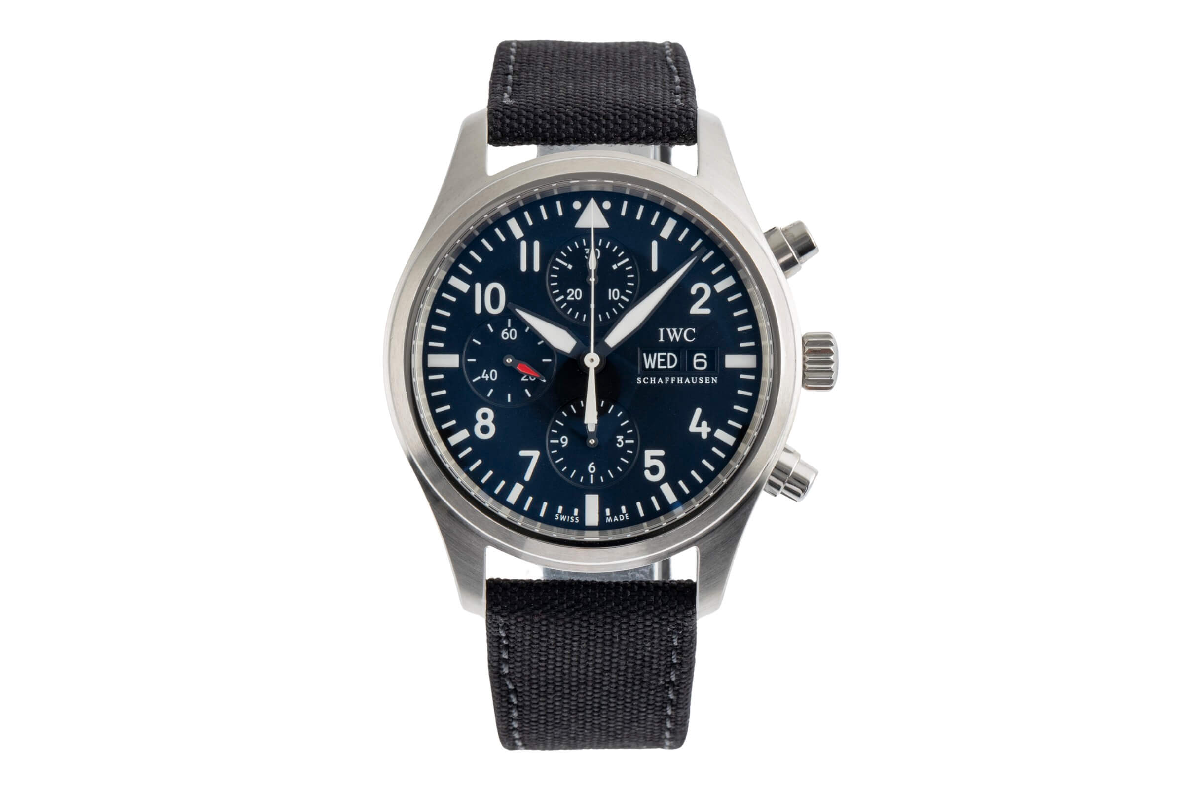 IWC Fliegerchronograph chronographe acier automatique montre pour hommes IW371704  [2501870]