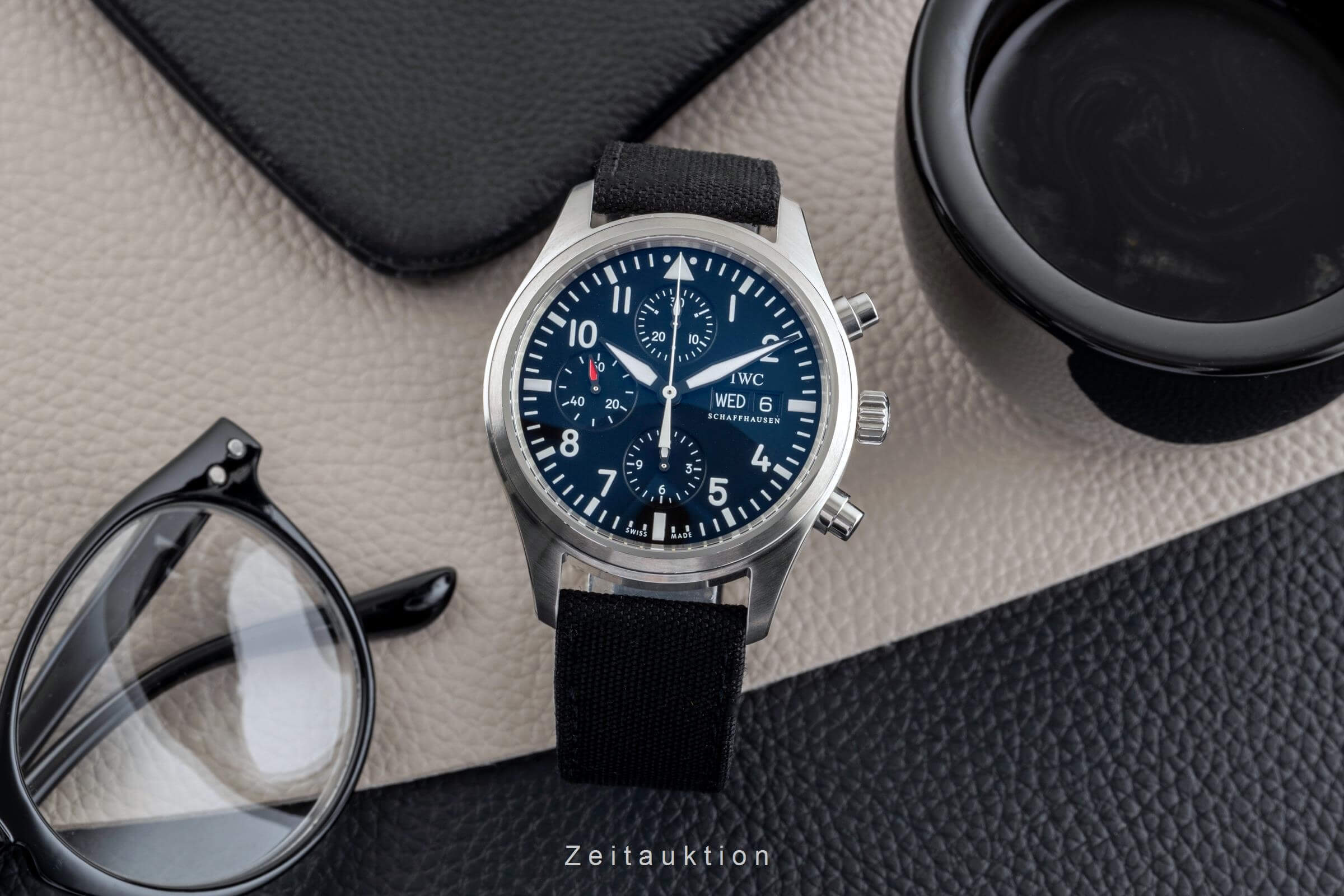 IWC Fliegerchronograph chronographe acier automatique montre pour hommes IW371704  [2501870]