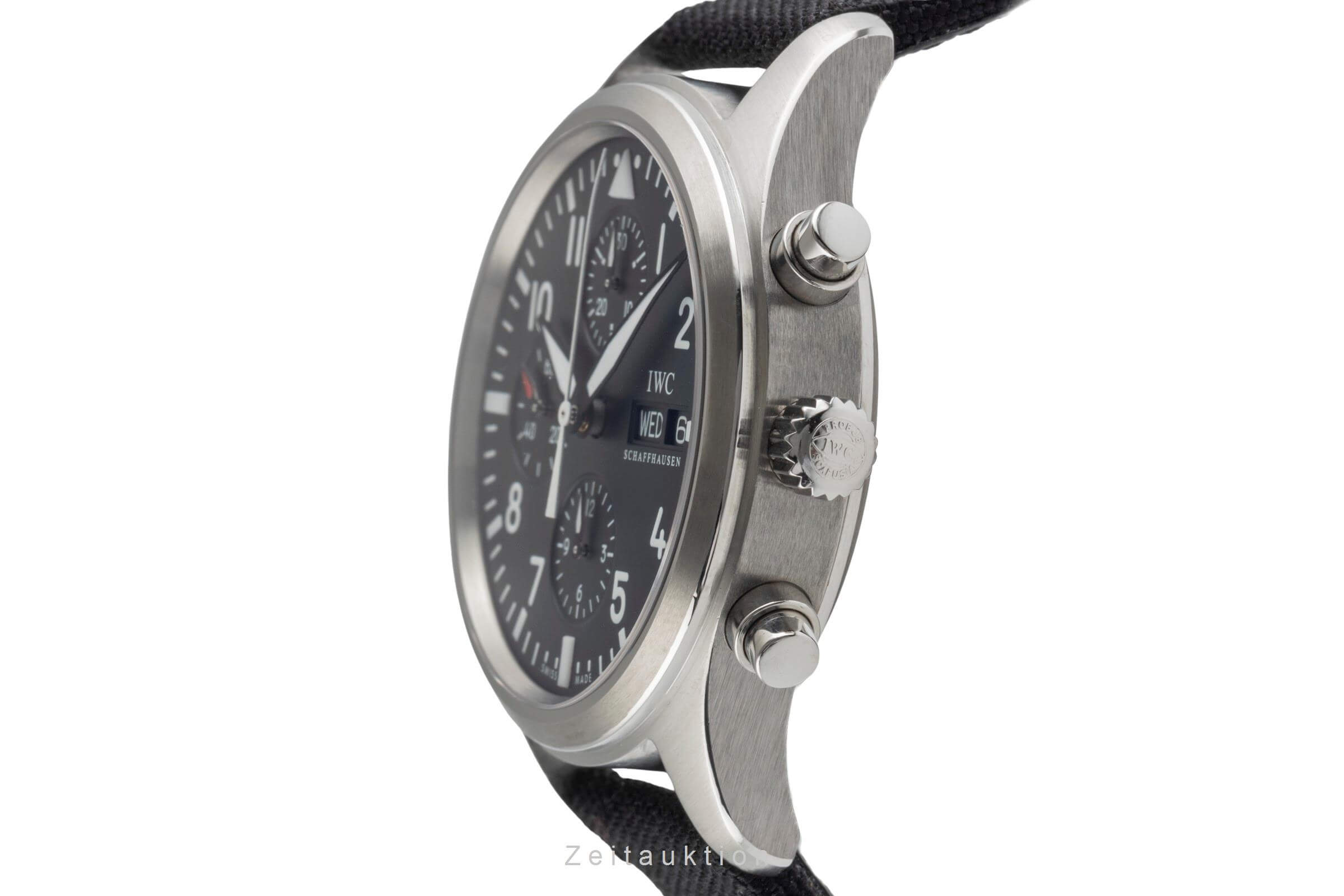 IWC Fliegerchronograph chronographe acier automatique montre pour hommes IW371704  [2501870]