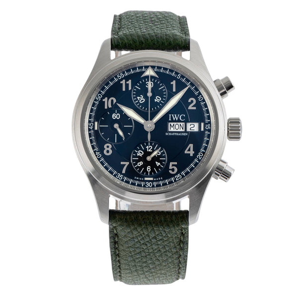 IWC Fliegerchronograph cronografo acciaio automatismo orologio da uomo IW370618  [2501871]