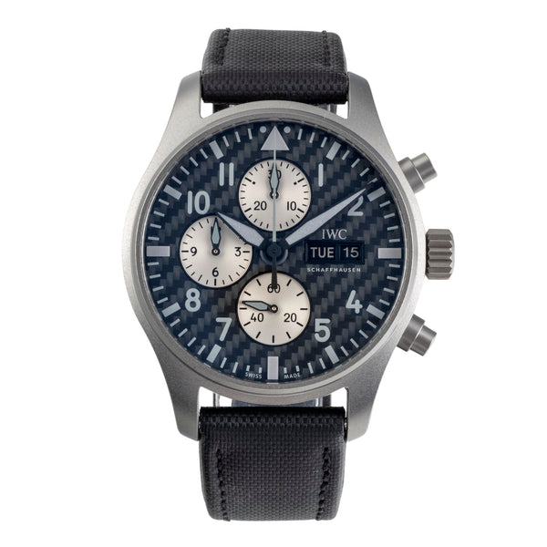 IWC Fliegerchronograph cronógrafo titanio automático reloj para caballeros IW377903 LP: 9000EUR  [2501874]