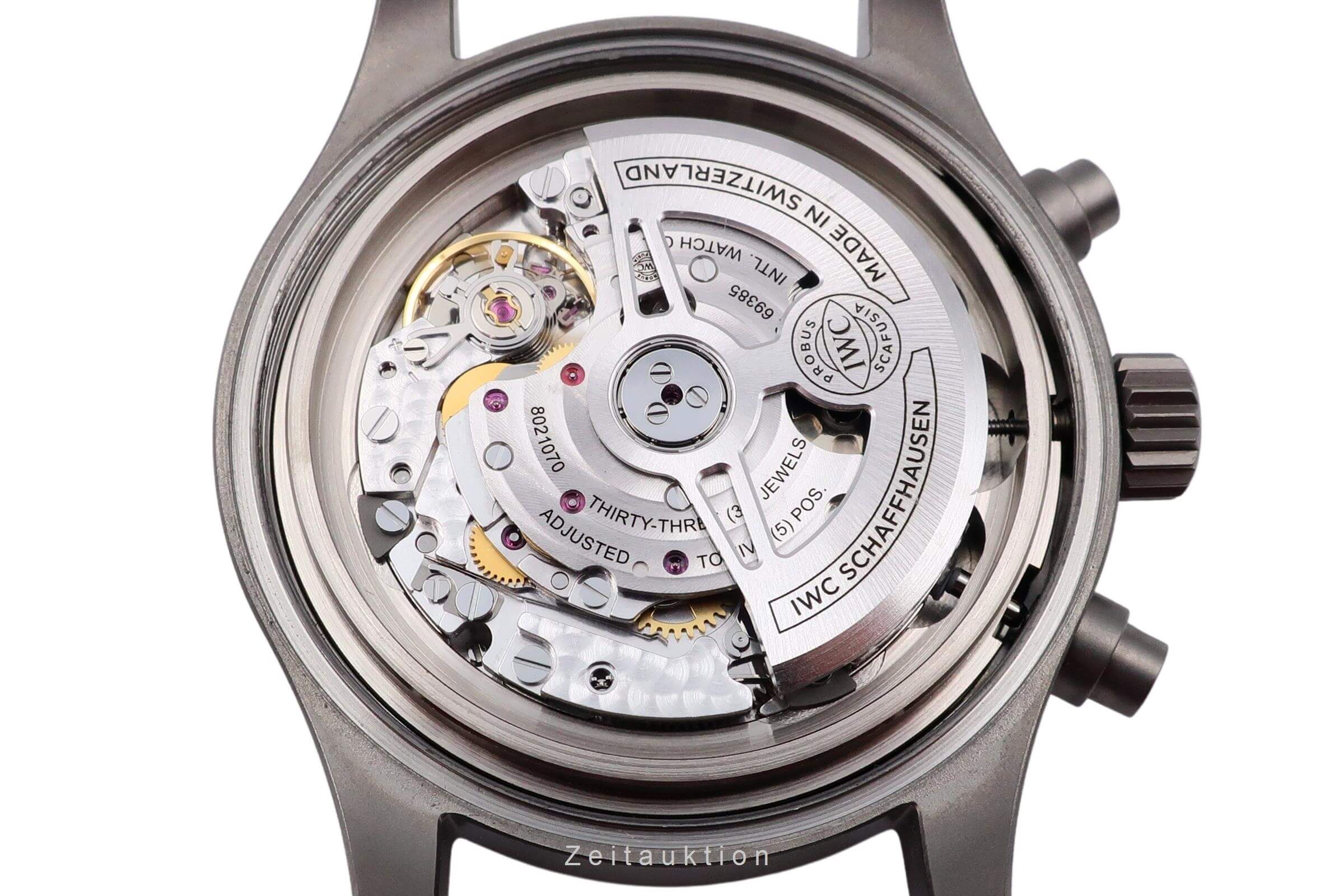 IWC Fliegerchronograph cronógrafo titanio automático reloj para caballeros IW377903 LP: 9000EUR  [2501874]