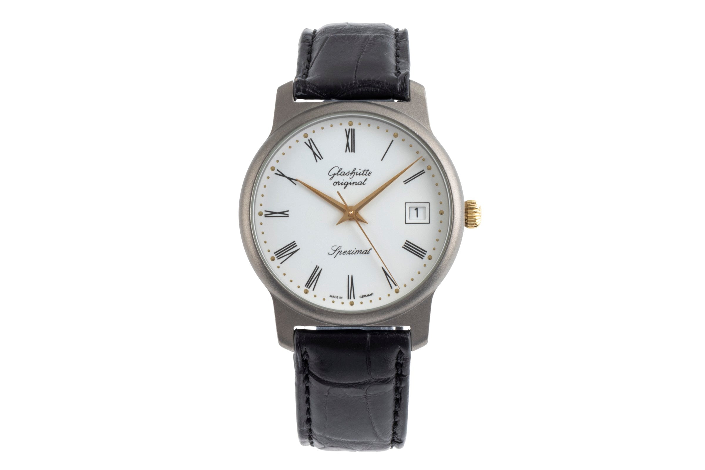 Glashütte Spezimat titane  automatique montre pour hommes 10-31-41-26-04	  [2501880]