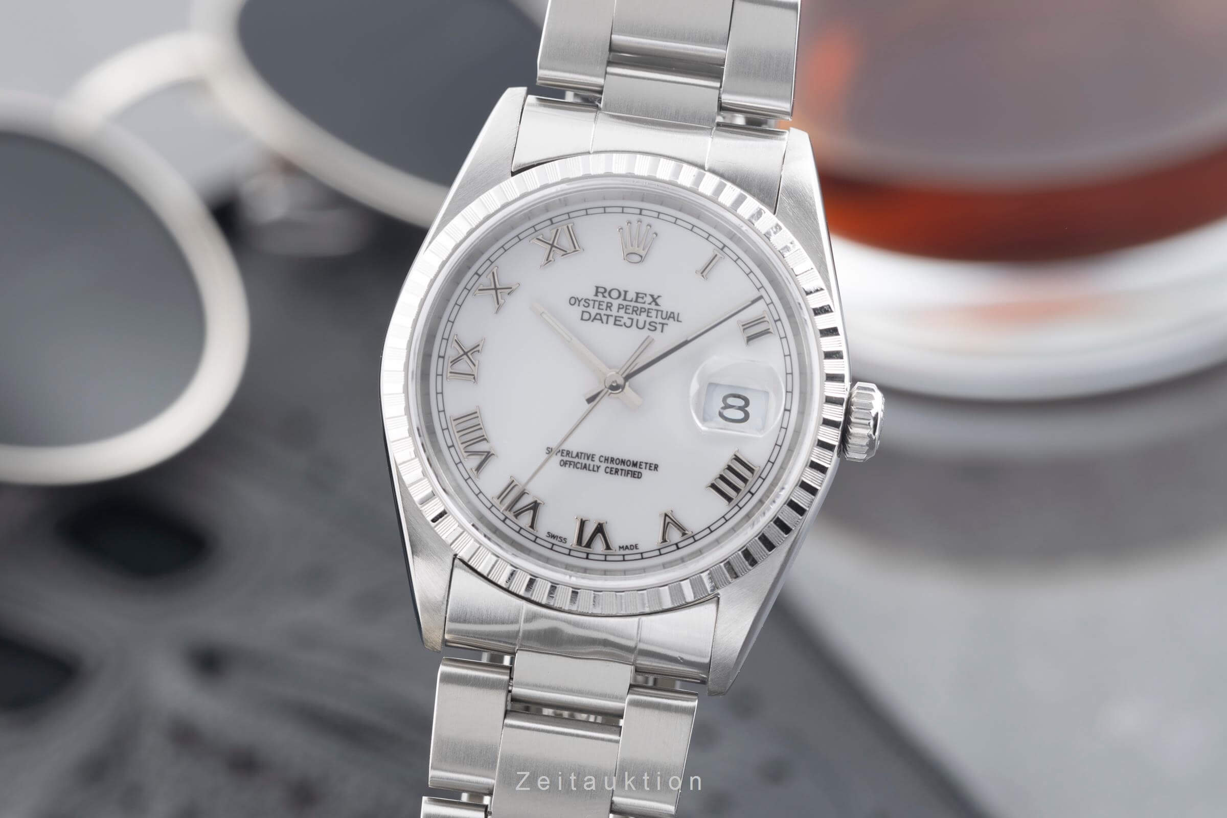 Rolex Datejust acciaio automatismo orologio da uomo 16220  [2501882]