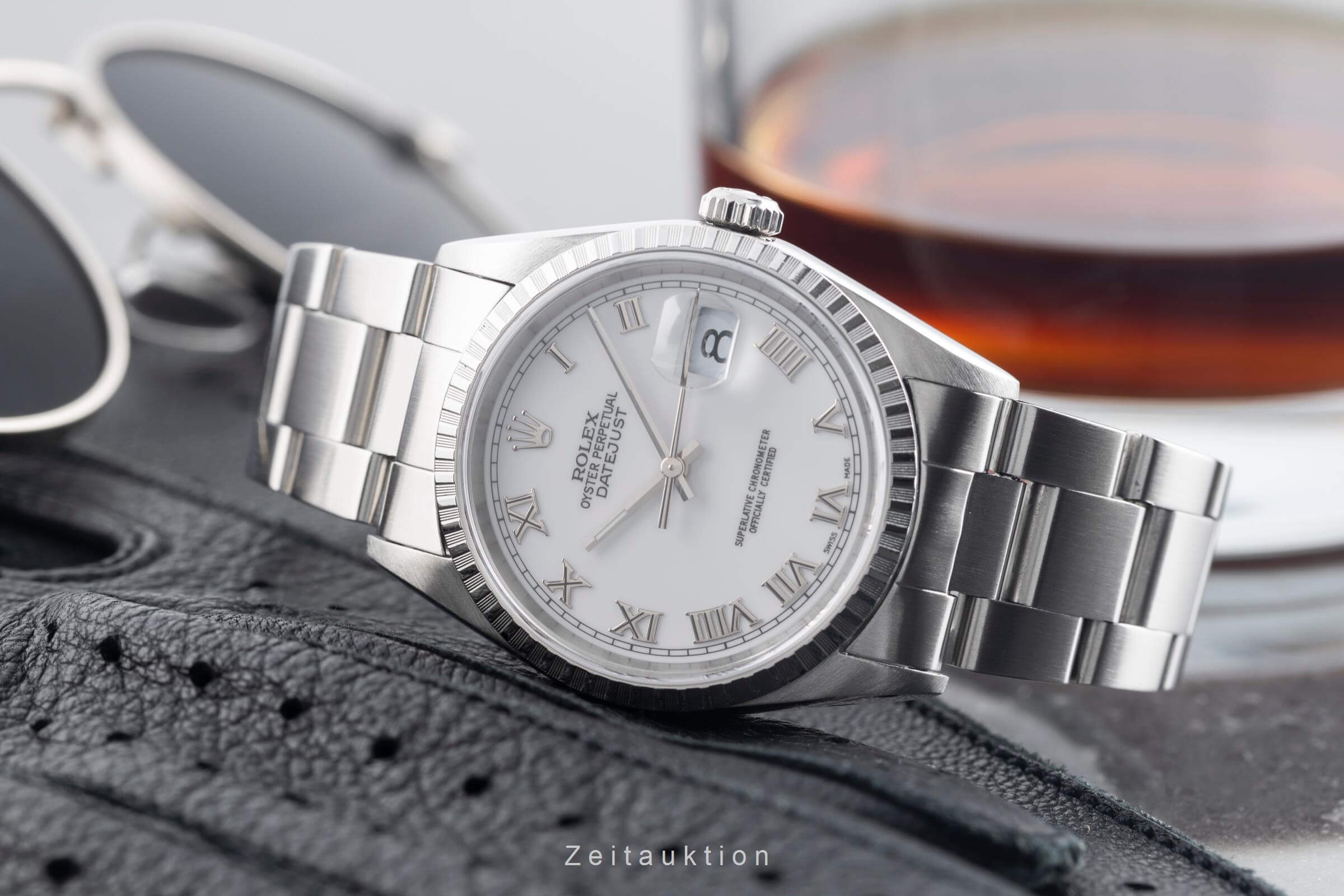 Rolex Datejust acciaio automatismo orologio da uomo 16220  [2501882]