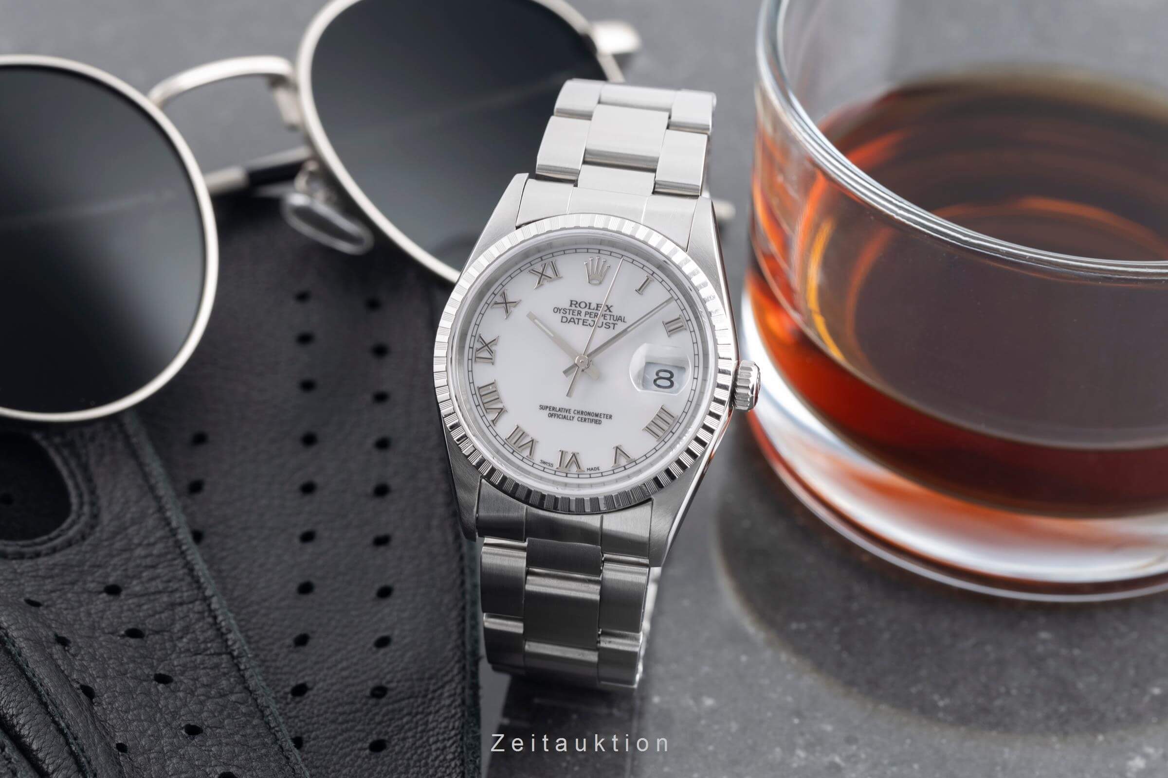 Rolex Datejust acciaio automatismo orologio da uomo 16220  [2501882]