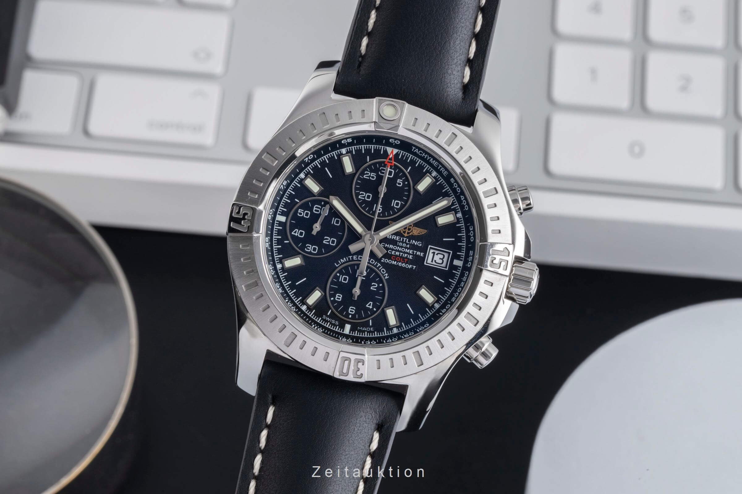 Breitling Colt Chronograph steel automatic Kal. B13 Ref. A13388