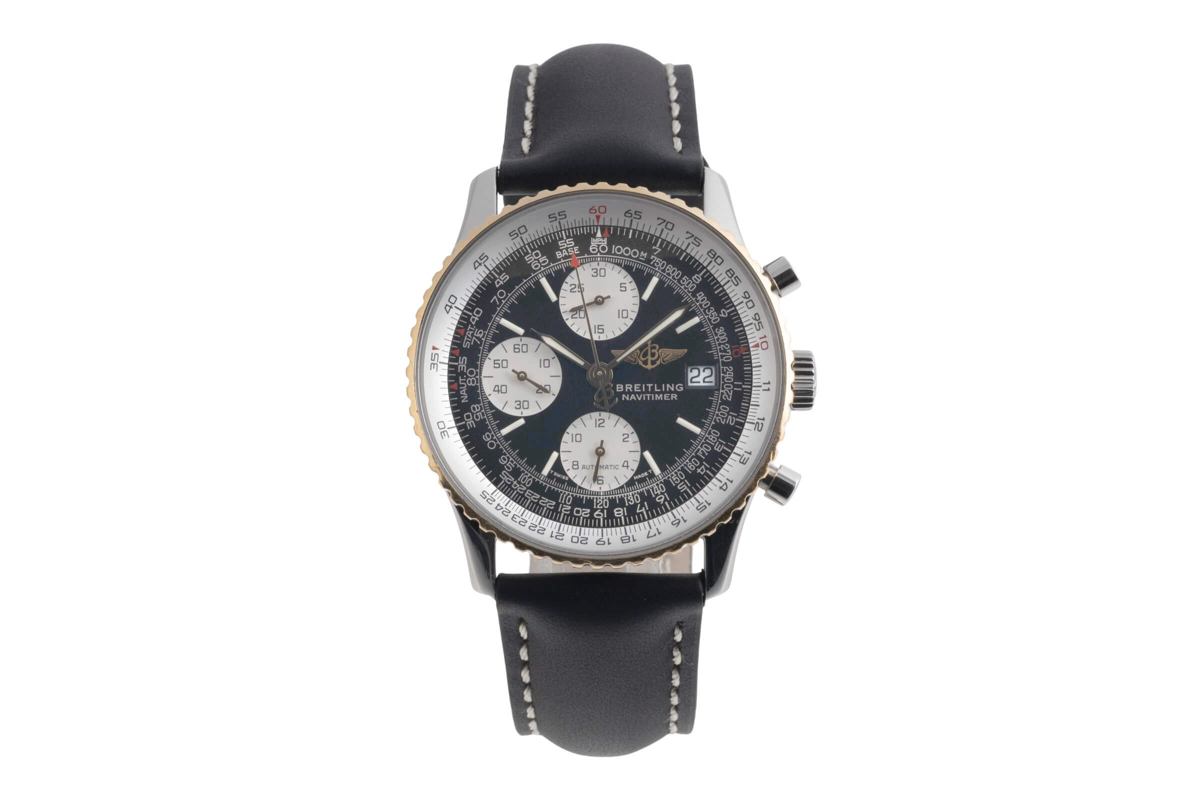 Breitling Navitimer cronografo acciaio / oro automatismo orologio da uomo D13022  [2501897]