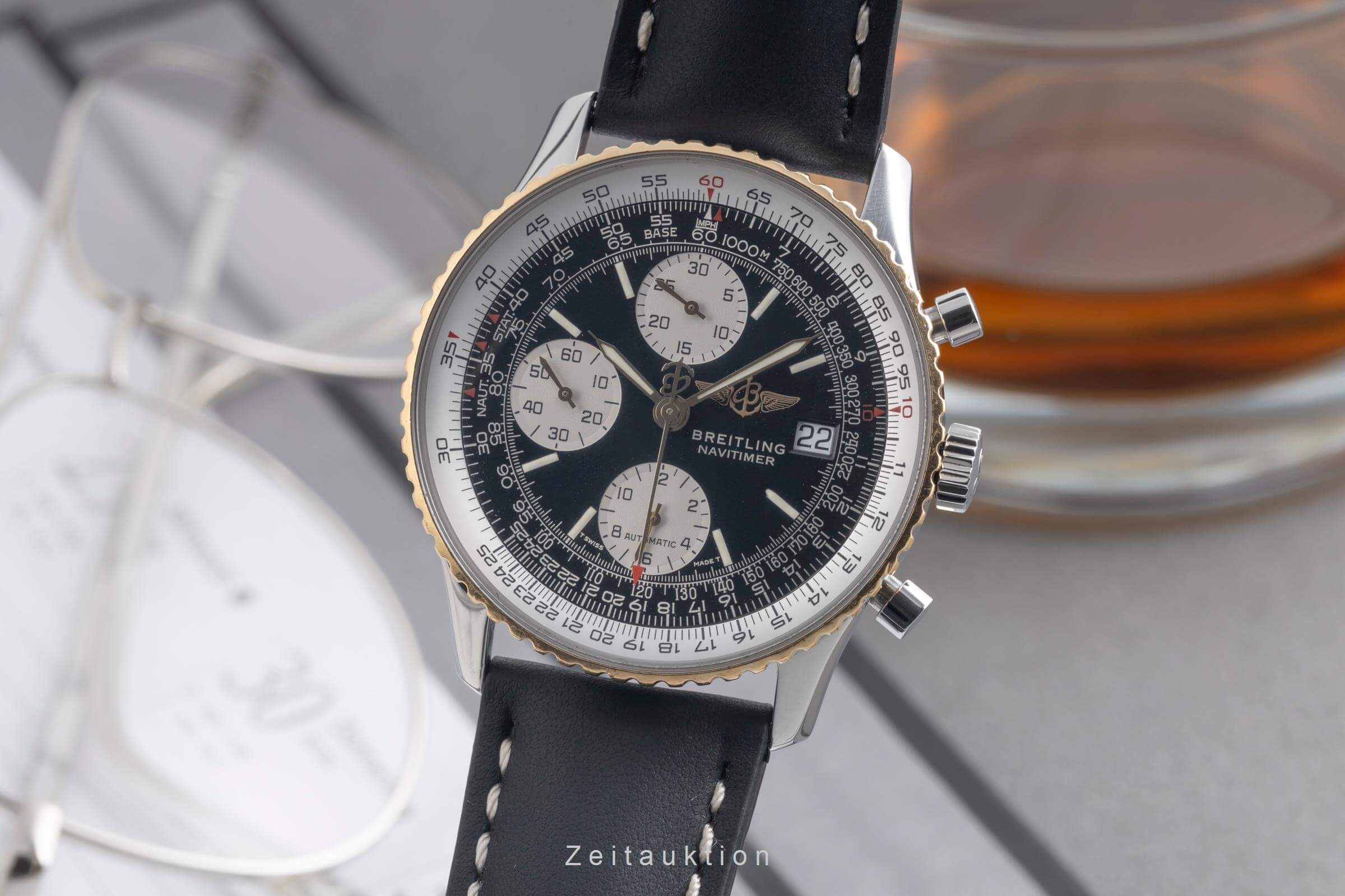 Breitling Navitimer cronografo acciaio / oro automatismo orologio da uomo D13022  [2501897]